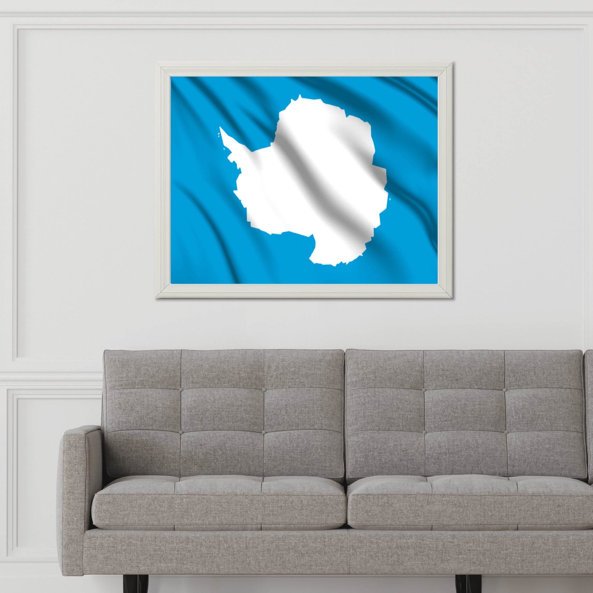 Antarctica National Flag Wall Art - beink online art store