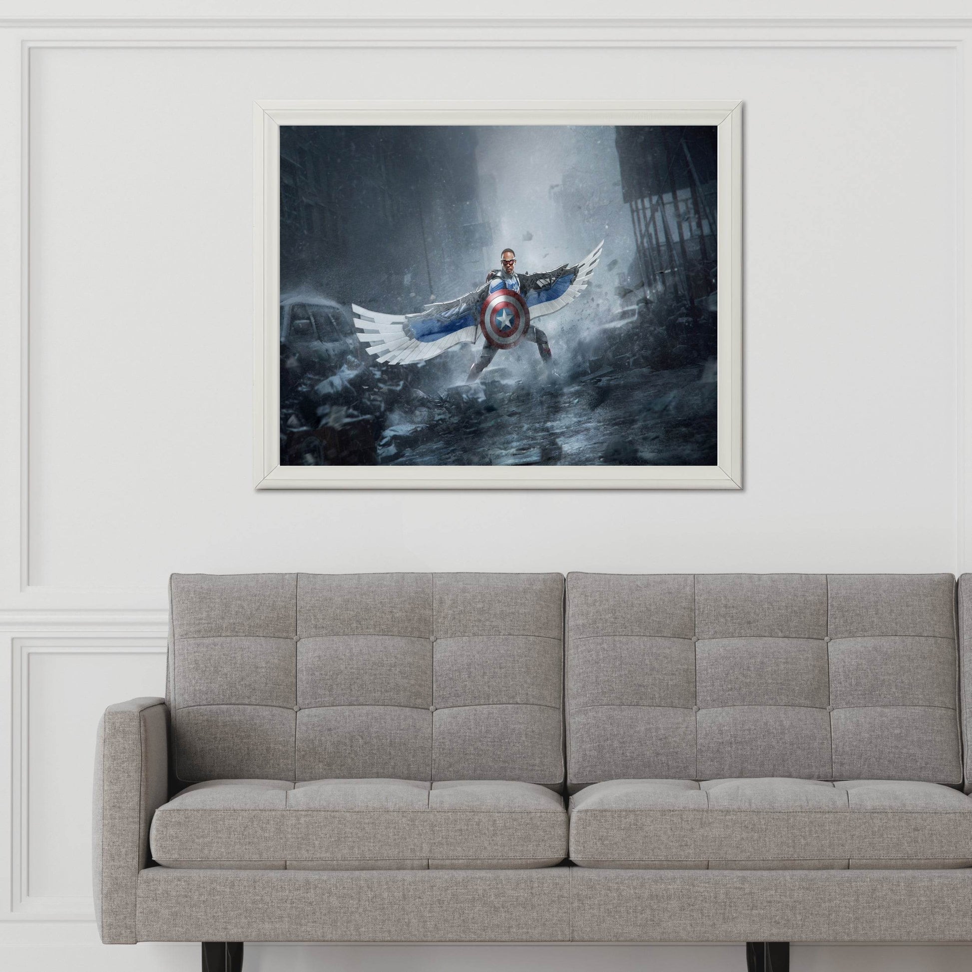 MARVEL Falcon with Captain America Shield Wall Art - beink online art store