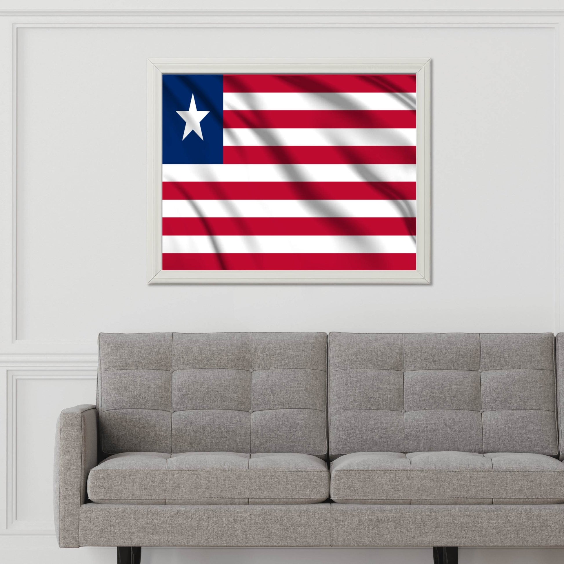 Liberia National Flag Wall Art - beink online art store