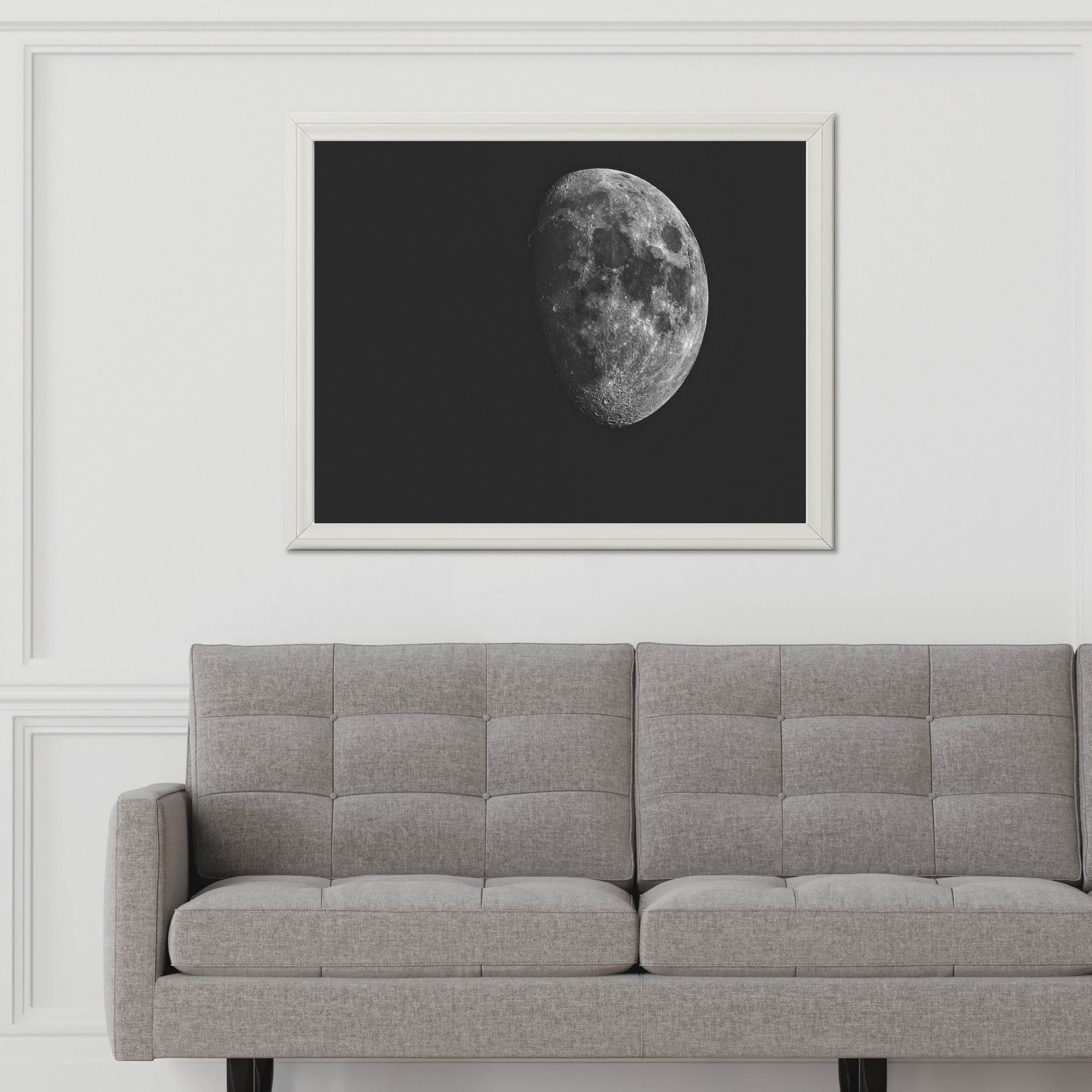 Full Moon Black & White Wall Art - beink online art store