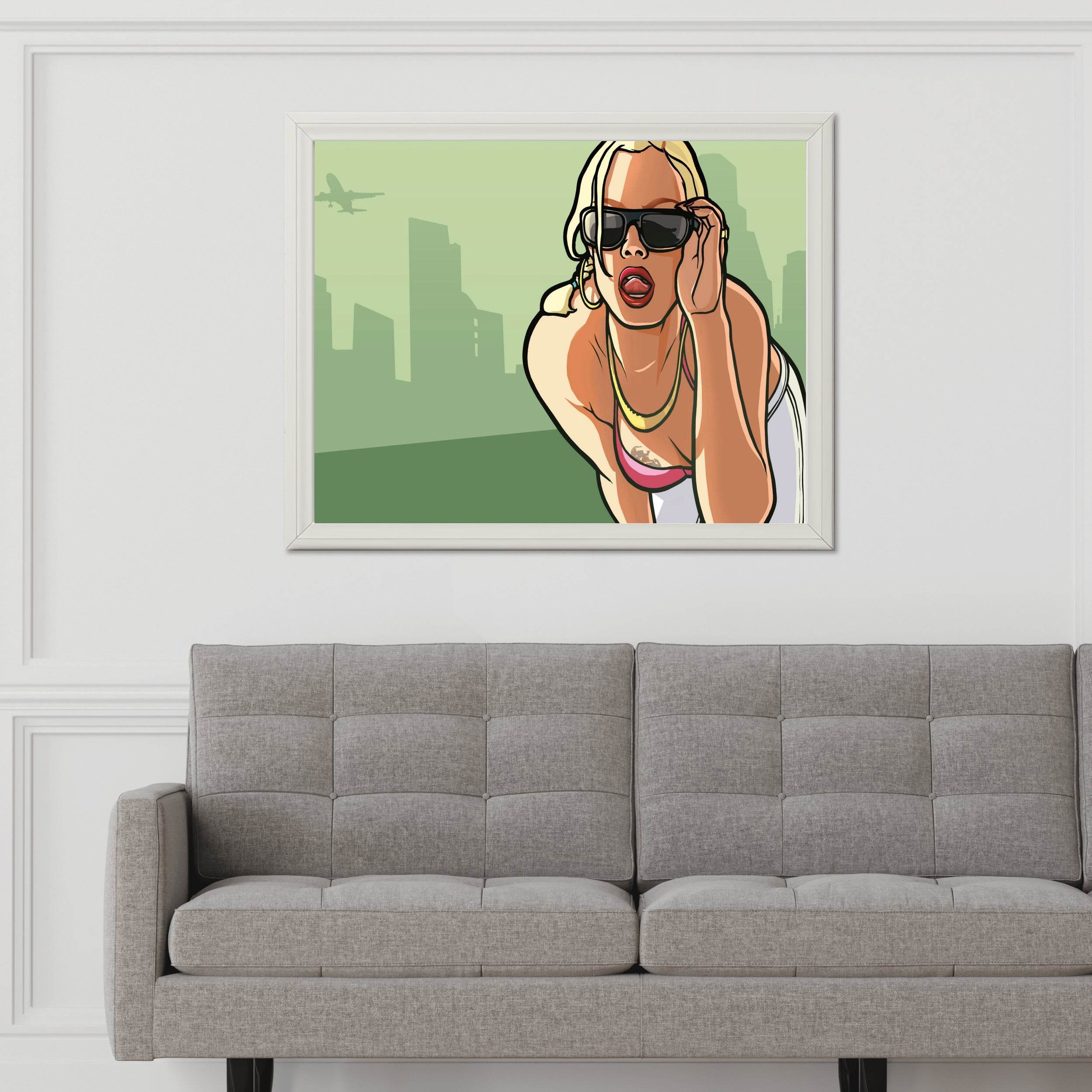 GTA San Andreas Gaming Wall Art - beink online art store
