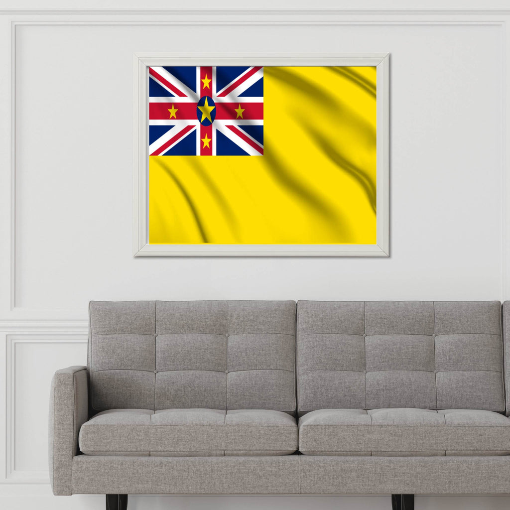 Niue National Flag Wall Art - beink online art store