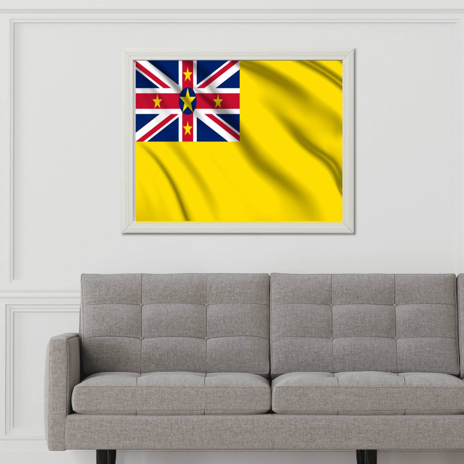 Niue National Flag Wall Art - beink online art store