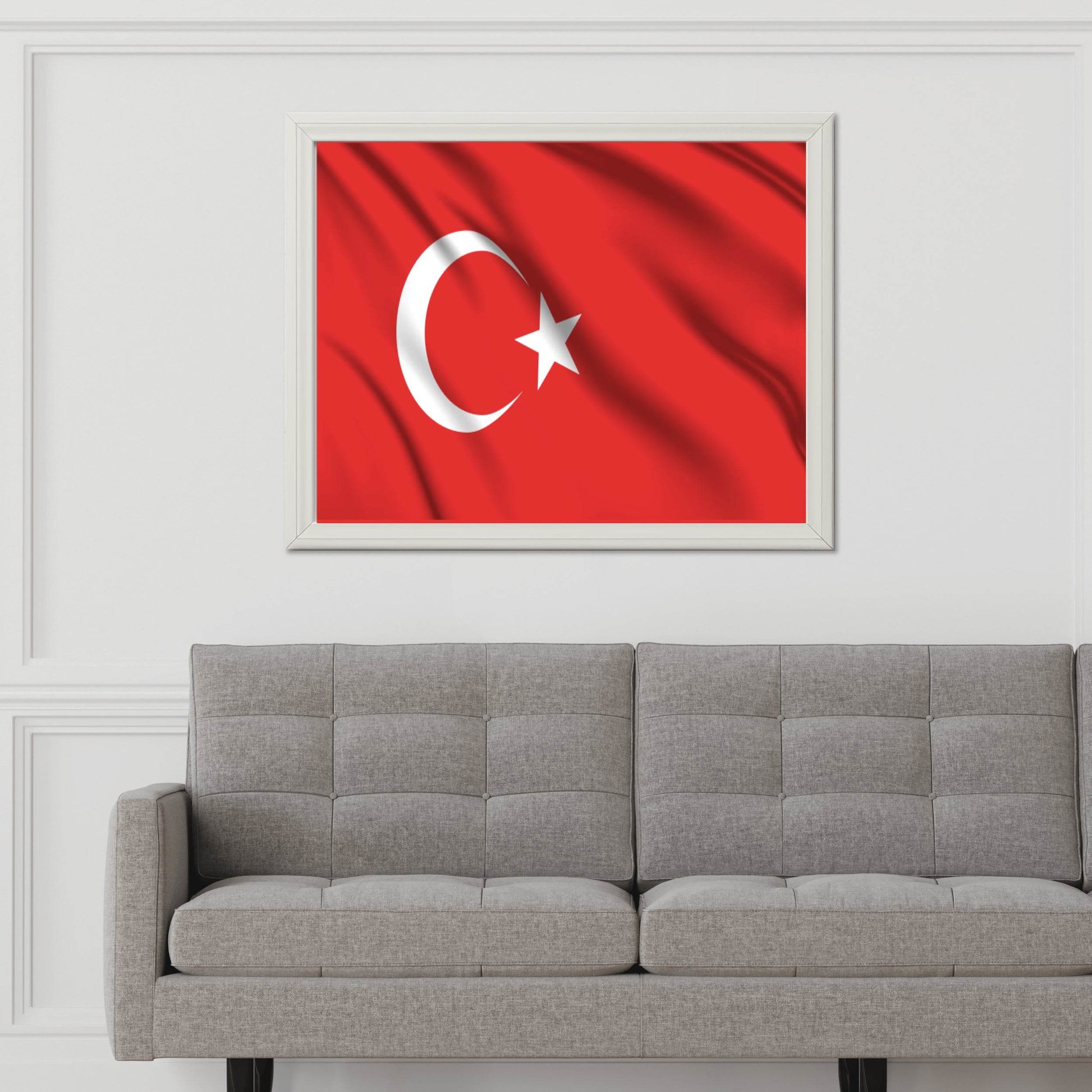 Turkey National Flag Wall Art - beink online art store