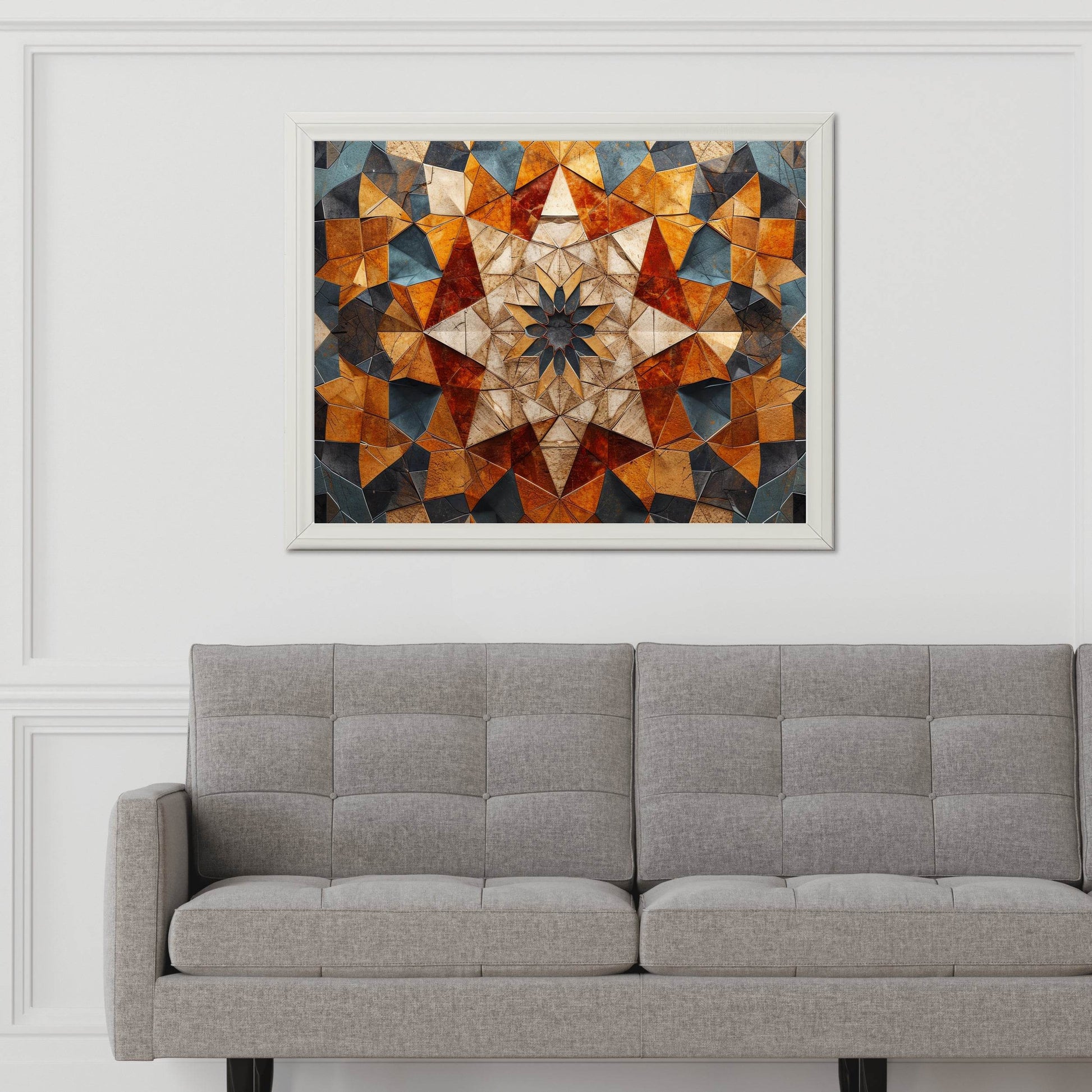 Geomatric Background Abstract Wall Art - beink online art store