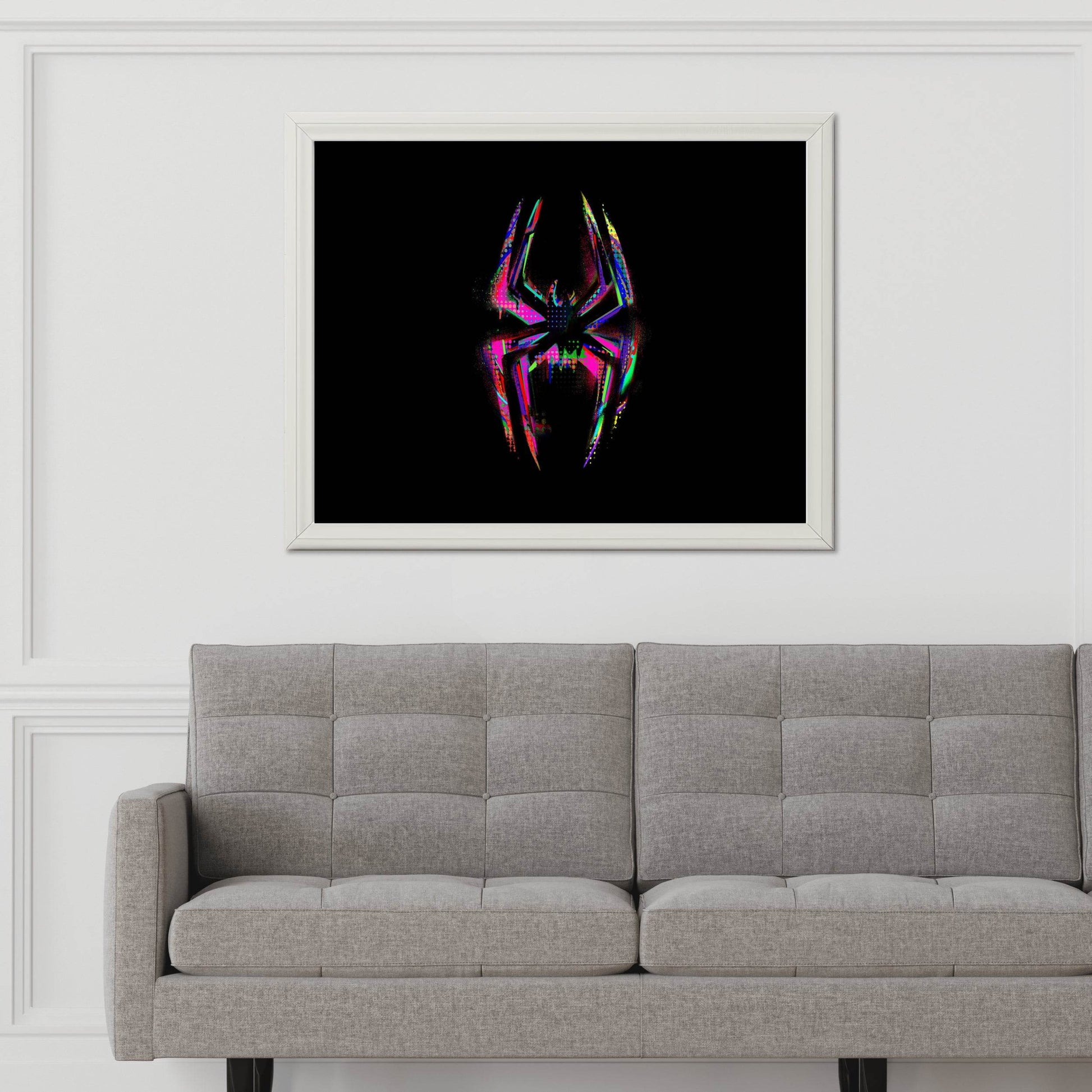 Spider-Man Glitch Logo Wall Art - beink online art store