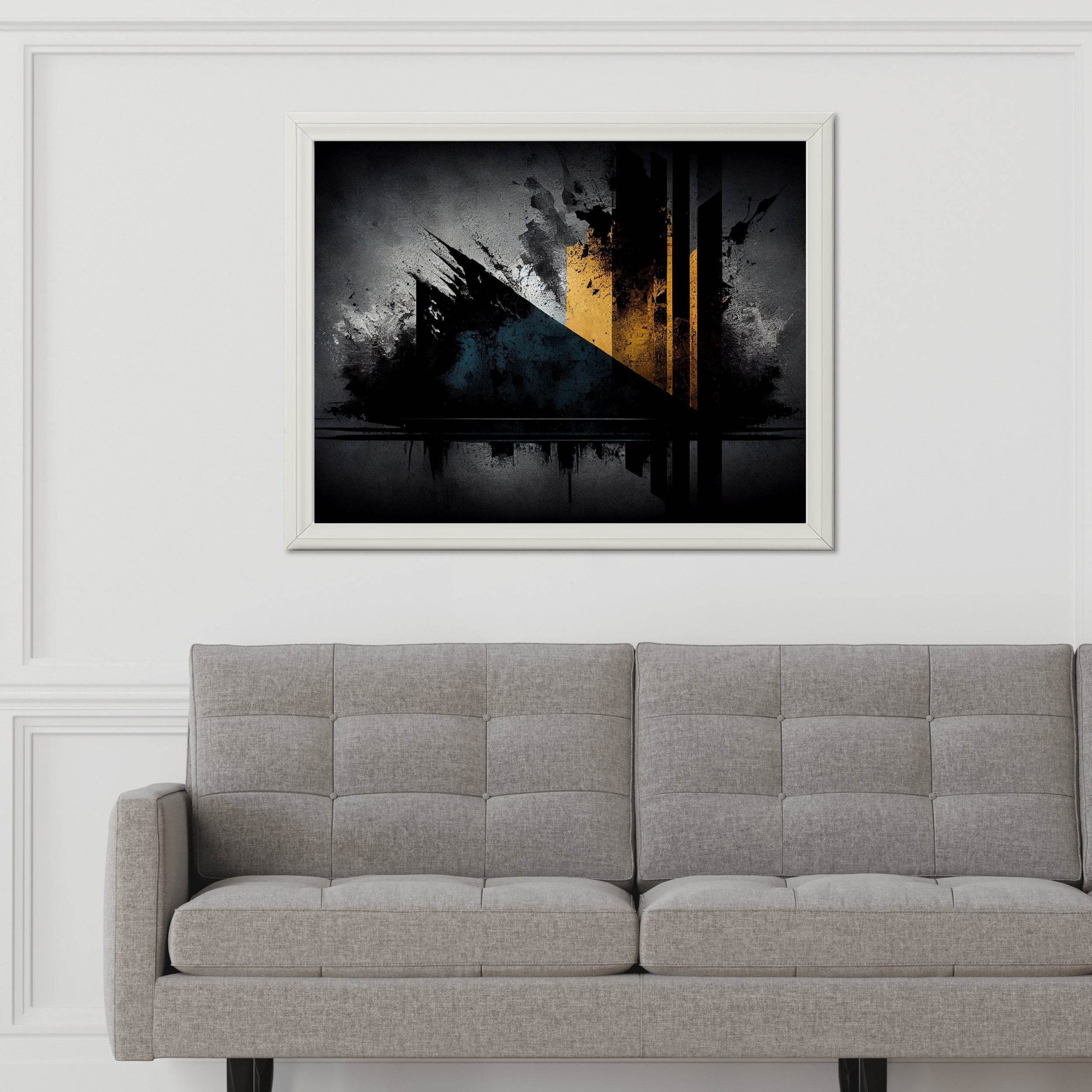 Grunge Dirty Old Stained Abstract Wall Art - beink online art store