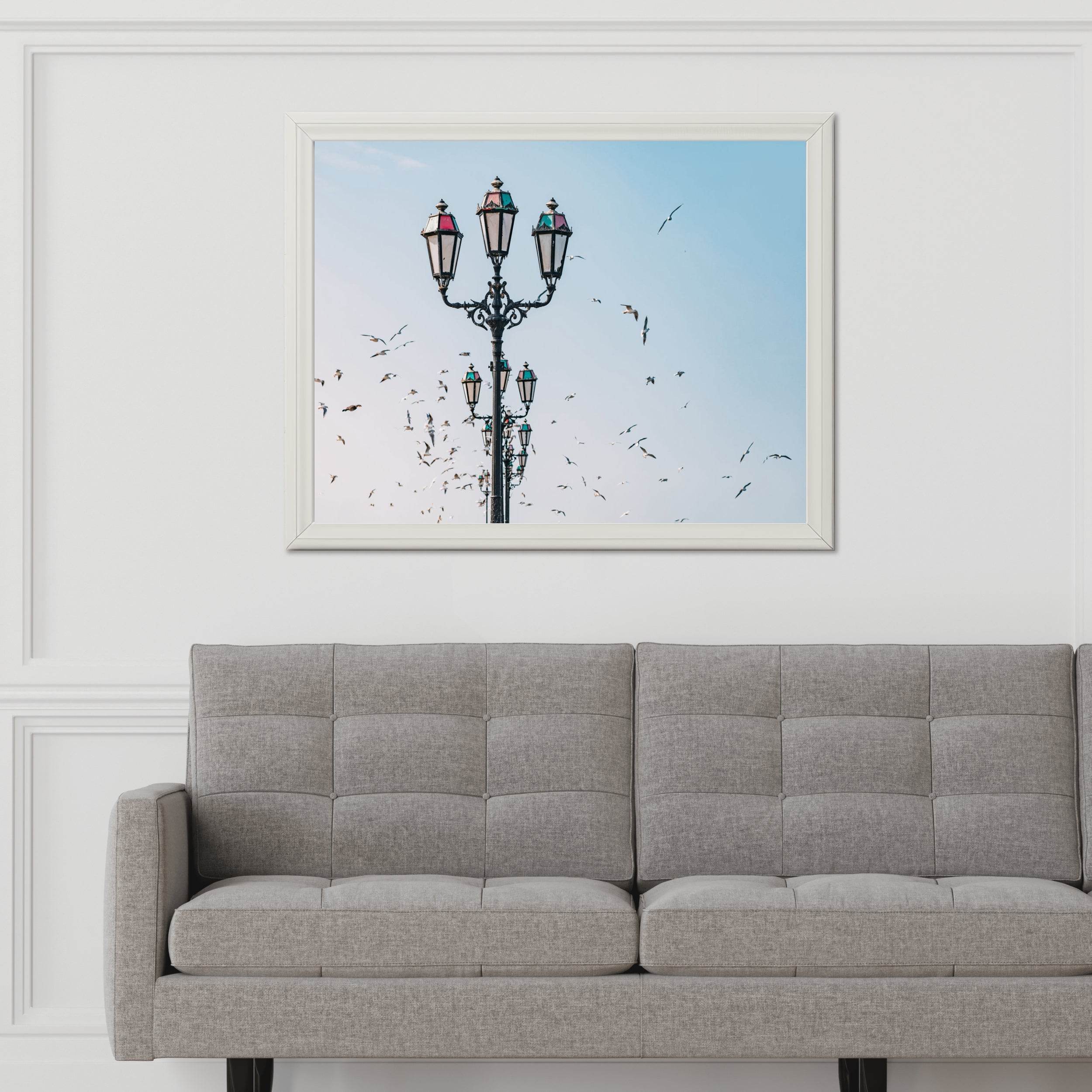 Vintage Lamps and Birds Wall Art - beink online art store