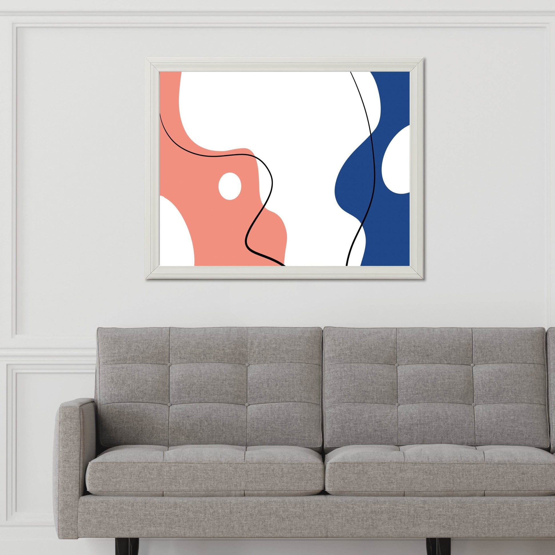 Handmade Opposite Faces Abstract Wall Art - beink online art store