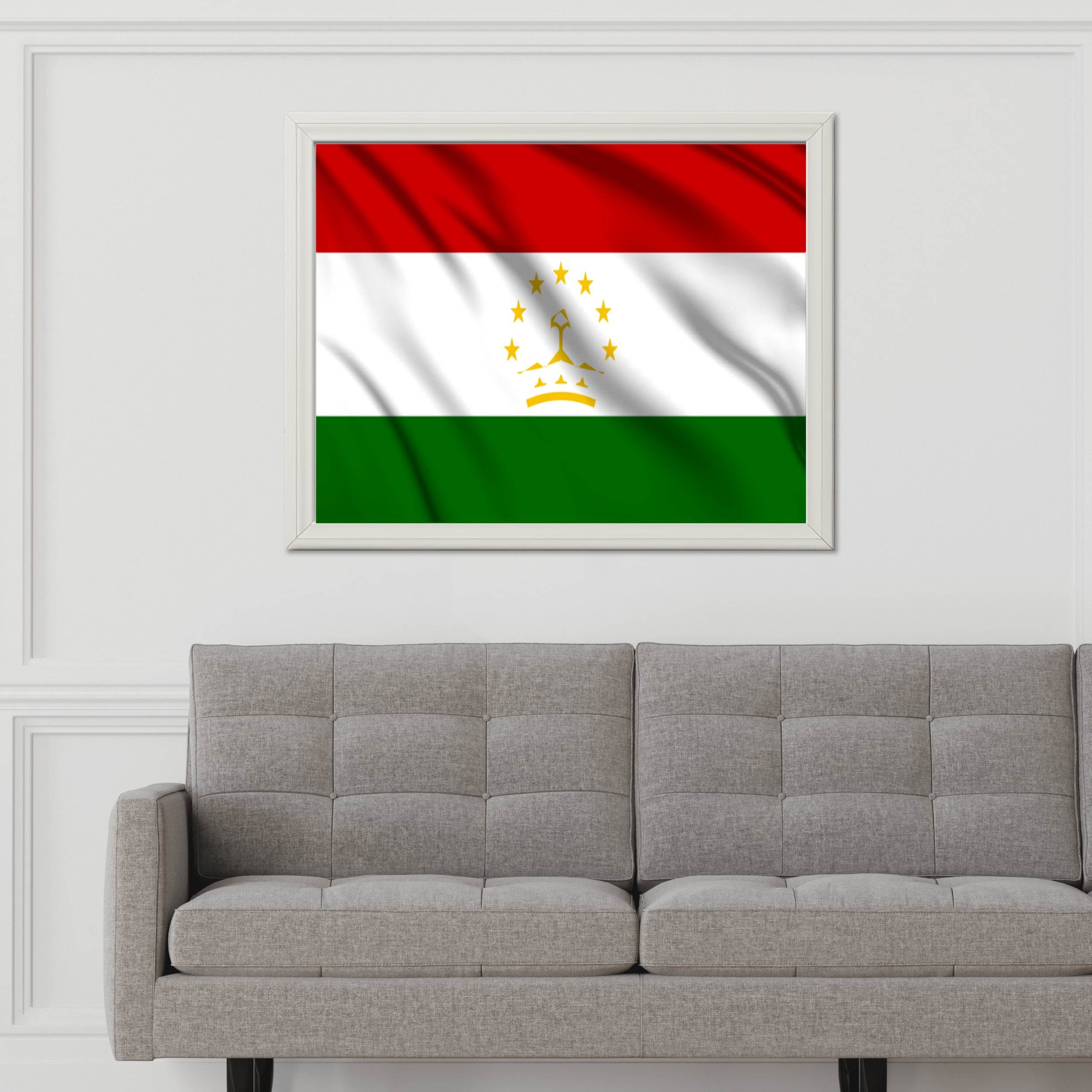 Tajikistan National Flag Wall Art - beink online art store