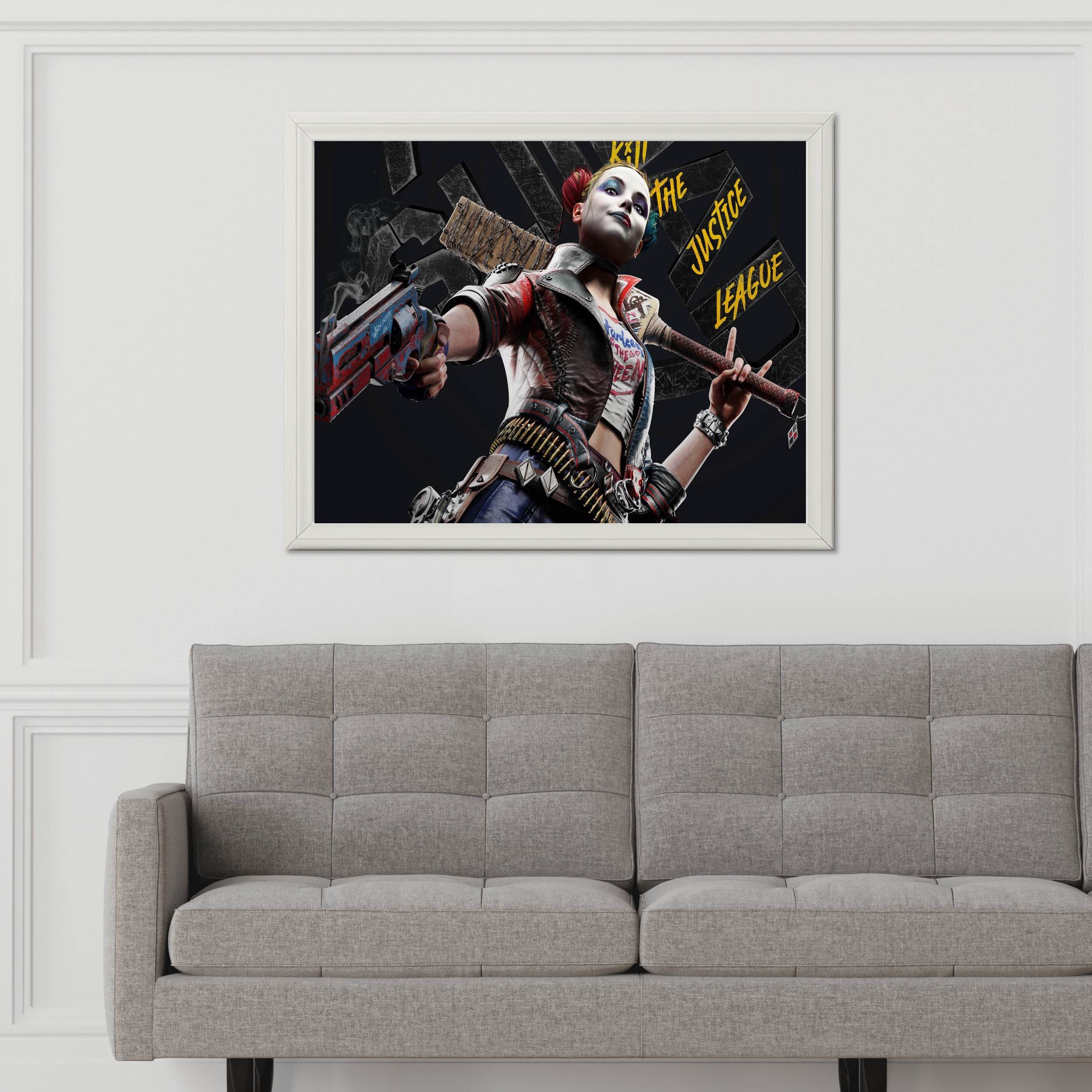 Harley Quinn Gaming Wall Art - beink online art store