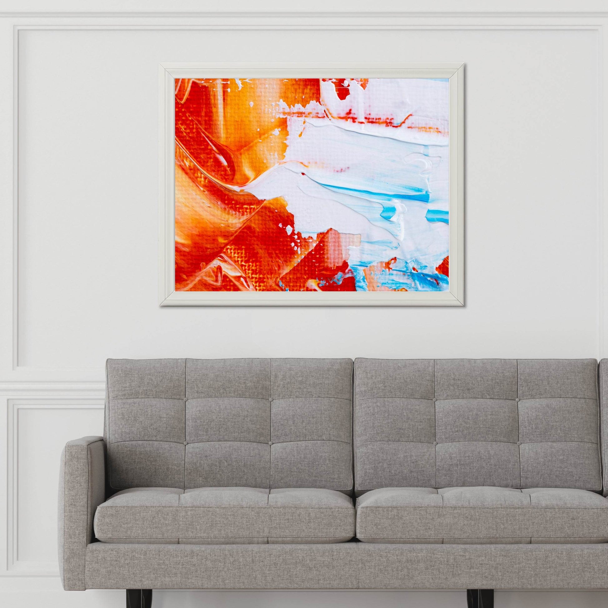 Paint Smudged Textured Abstract Wall Art - beink online art store