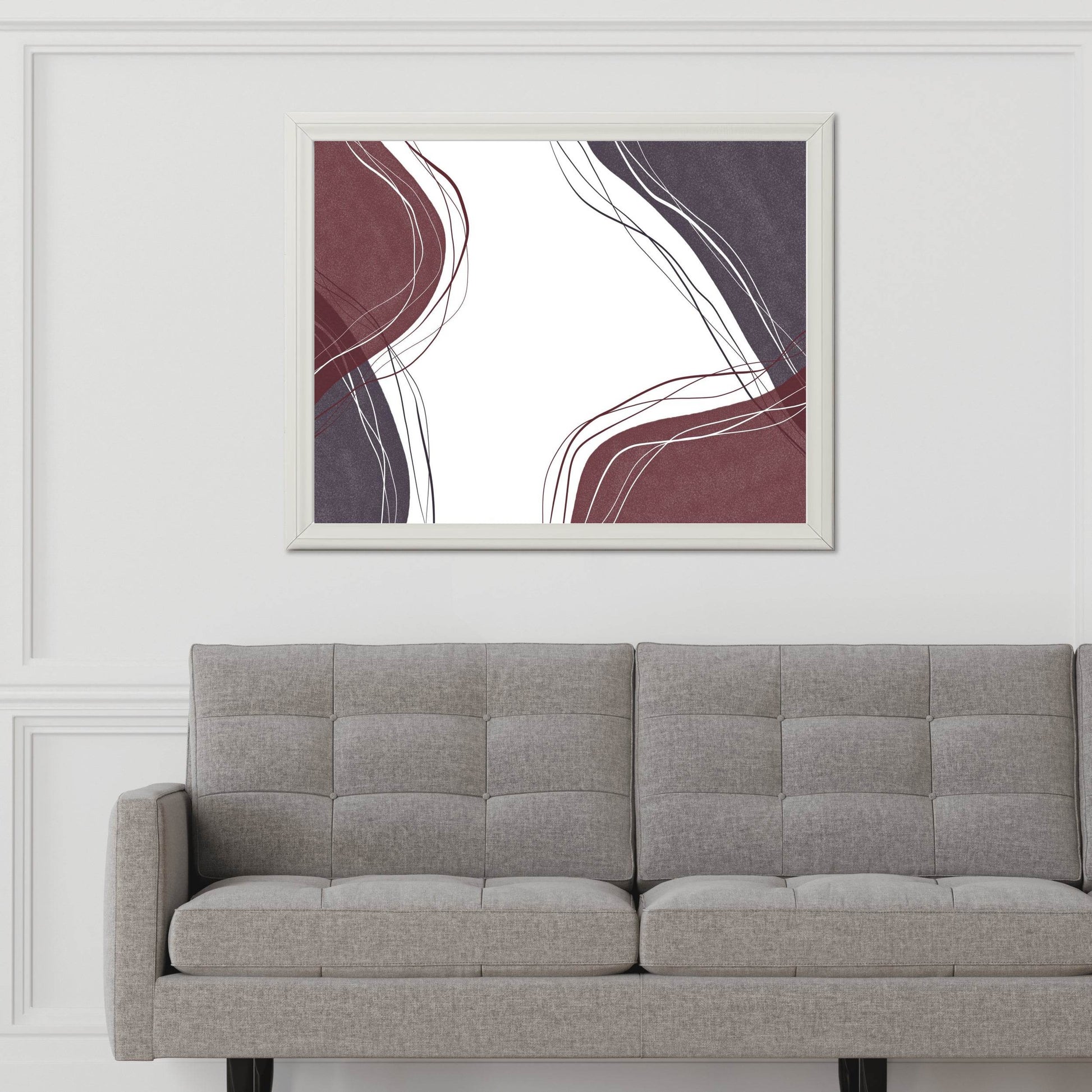 Handdrawn Lines Abstract Wall Art - beink online art store