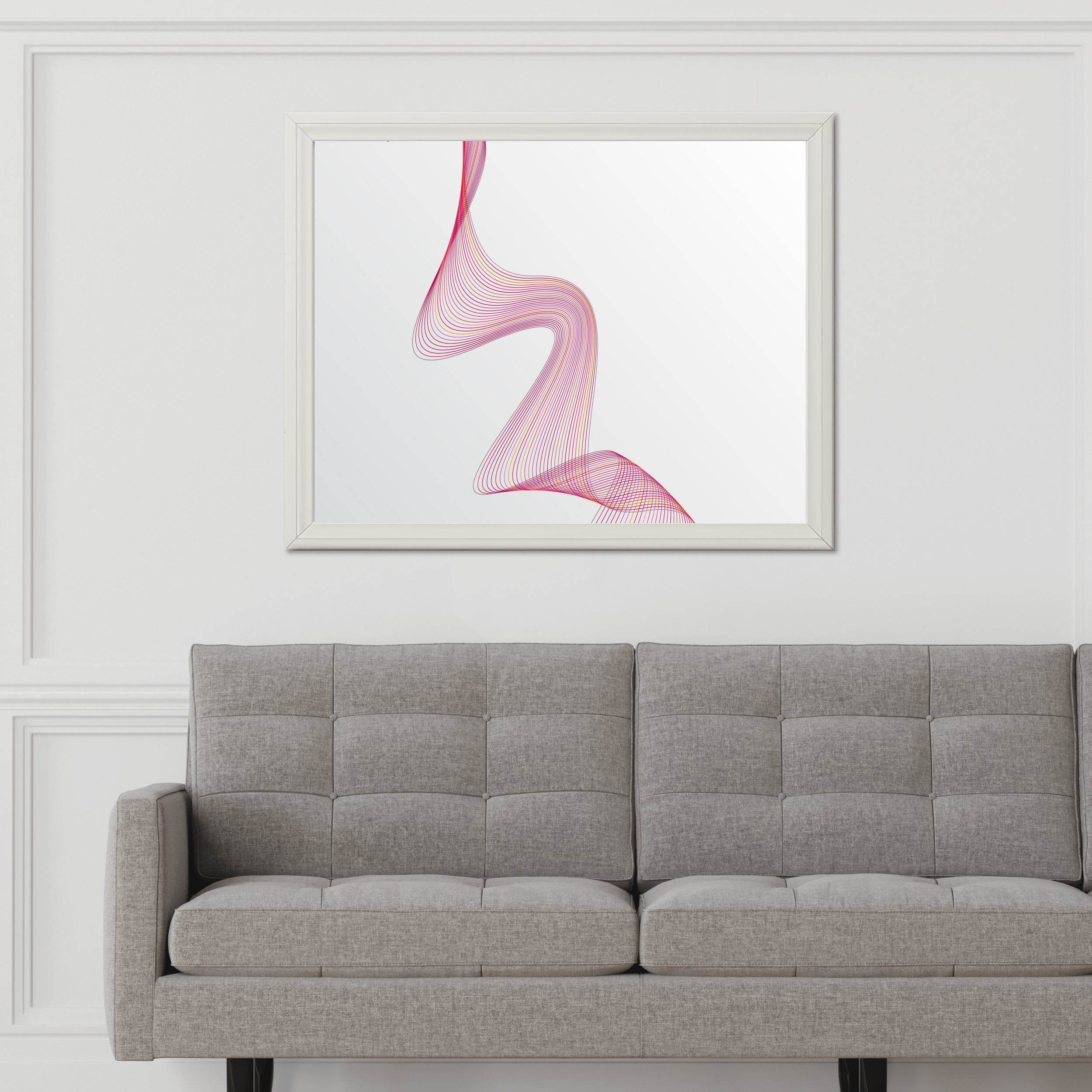Technology Line Wave Abstract Wall Art - beink online art store