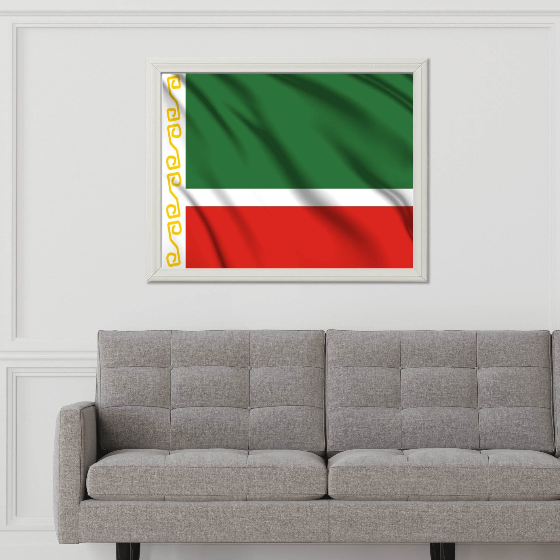 Chechnya National Flag Wall Art - beink online art store