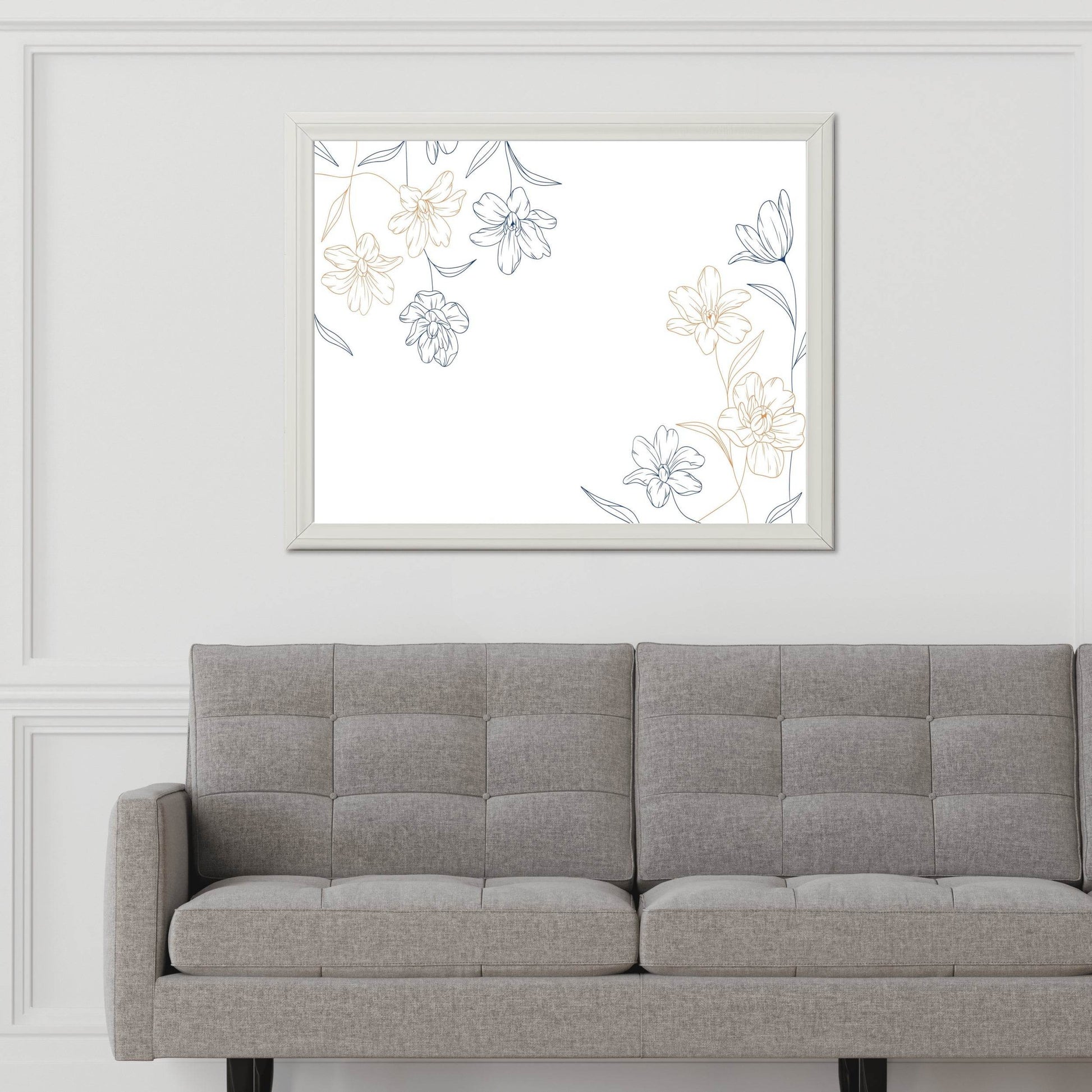 Nelumbo Lutea Flower Leaves Wall Art - beink online art store