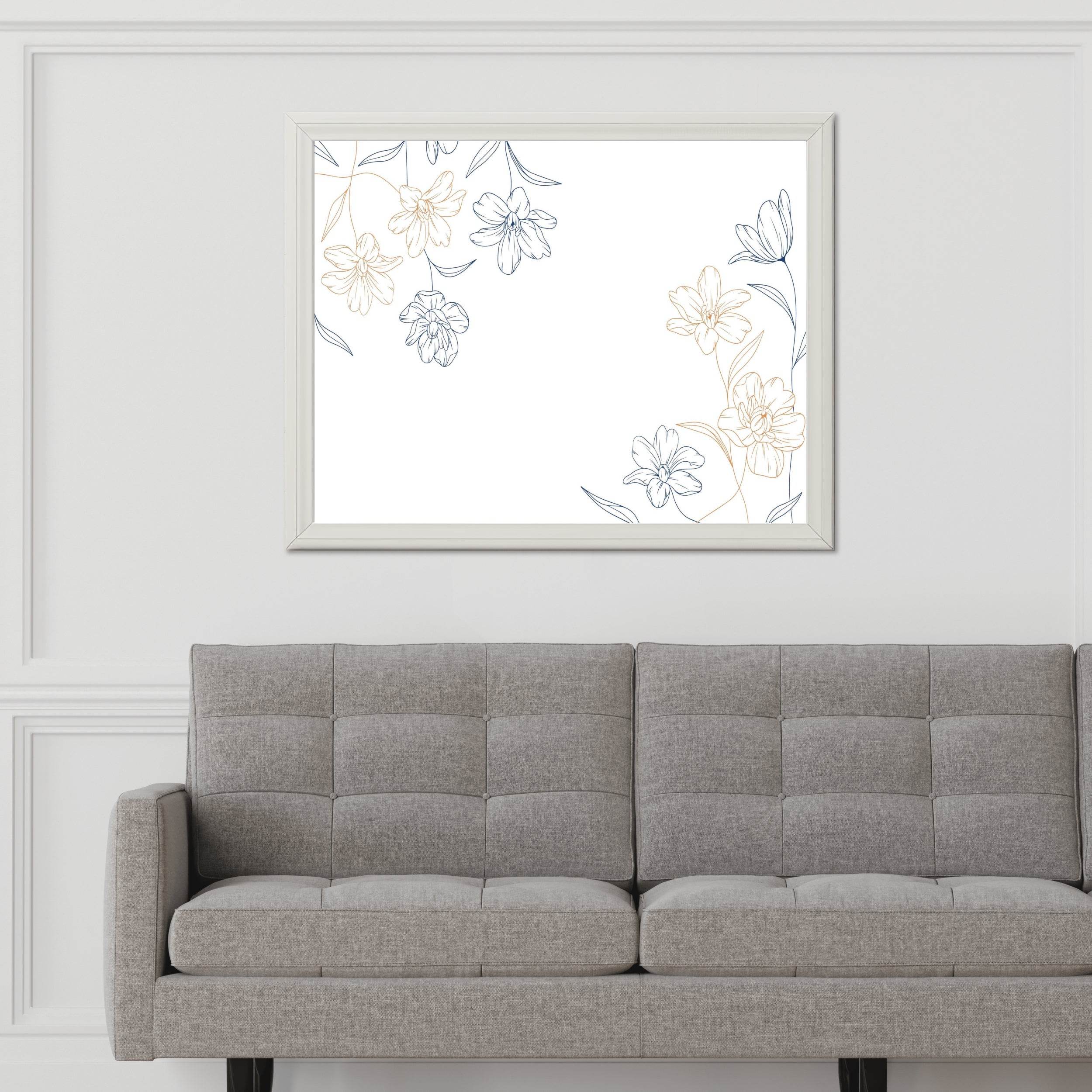 Nelumbo Lutea Flower Leaves Wall Art - beink online art store
