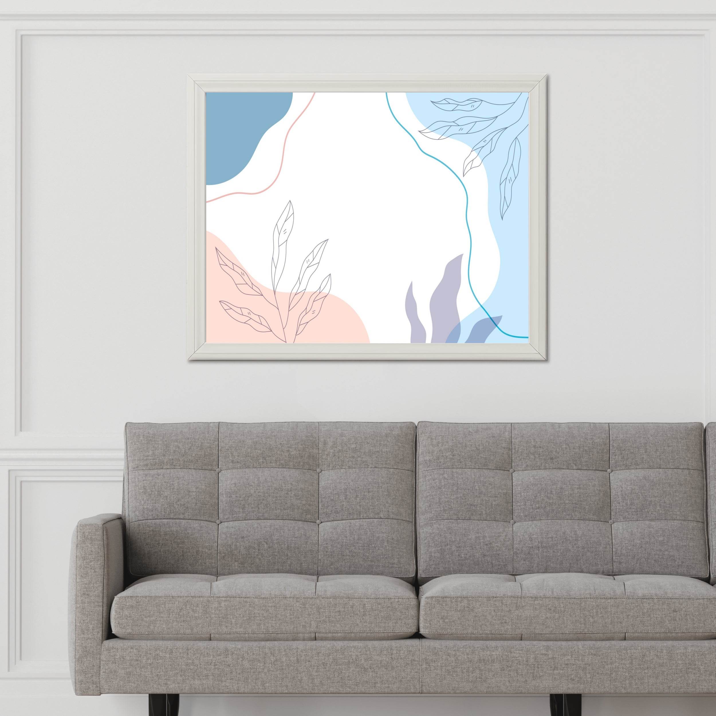 Linear Liatris Flower Wall Art - beink online art store
