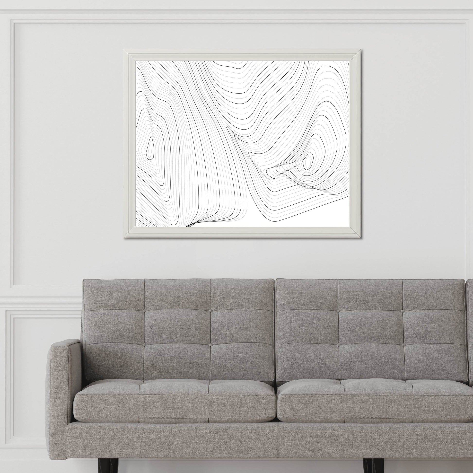 Curved Lines Wall Art - beink online art store