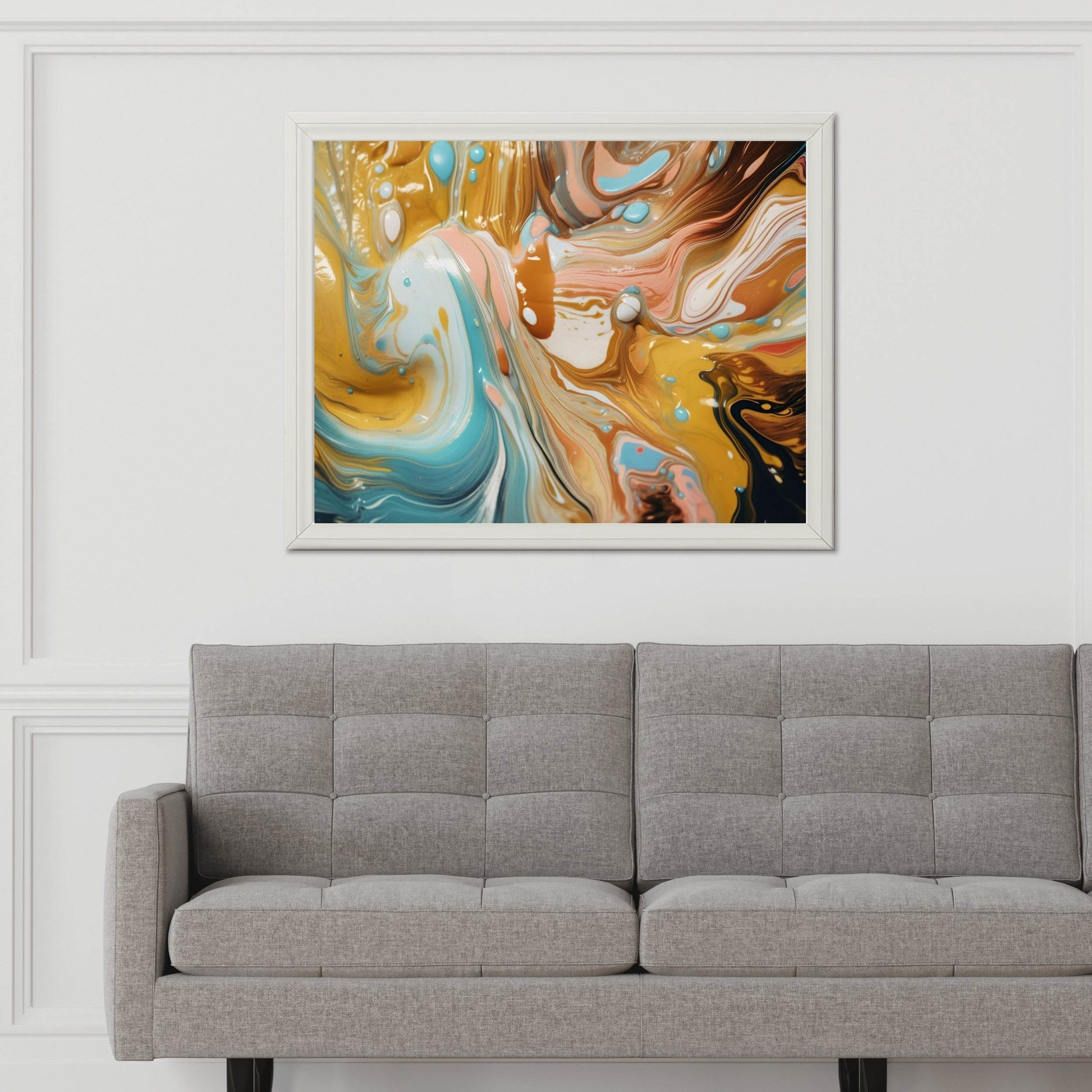 Multicolor Painted Oil Abstract Wall Art - beink online art store
