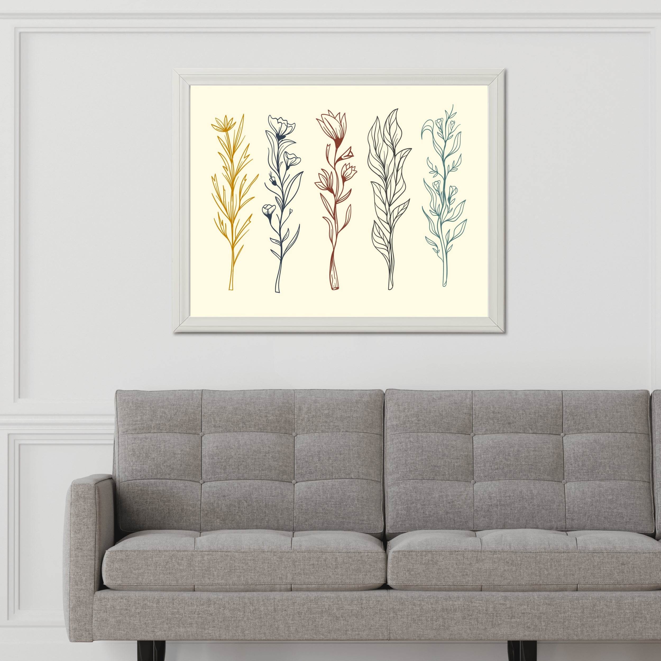 Flower Branches Wall Art - beink online art store