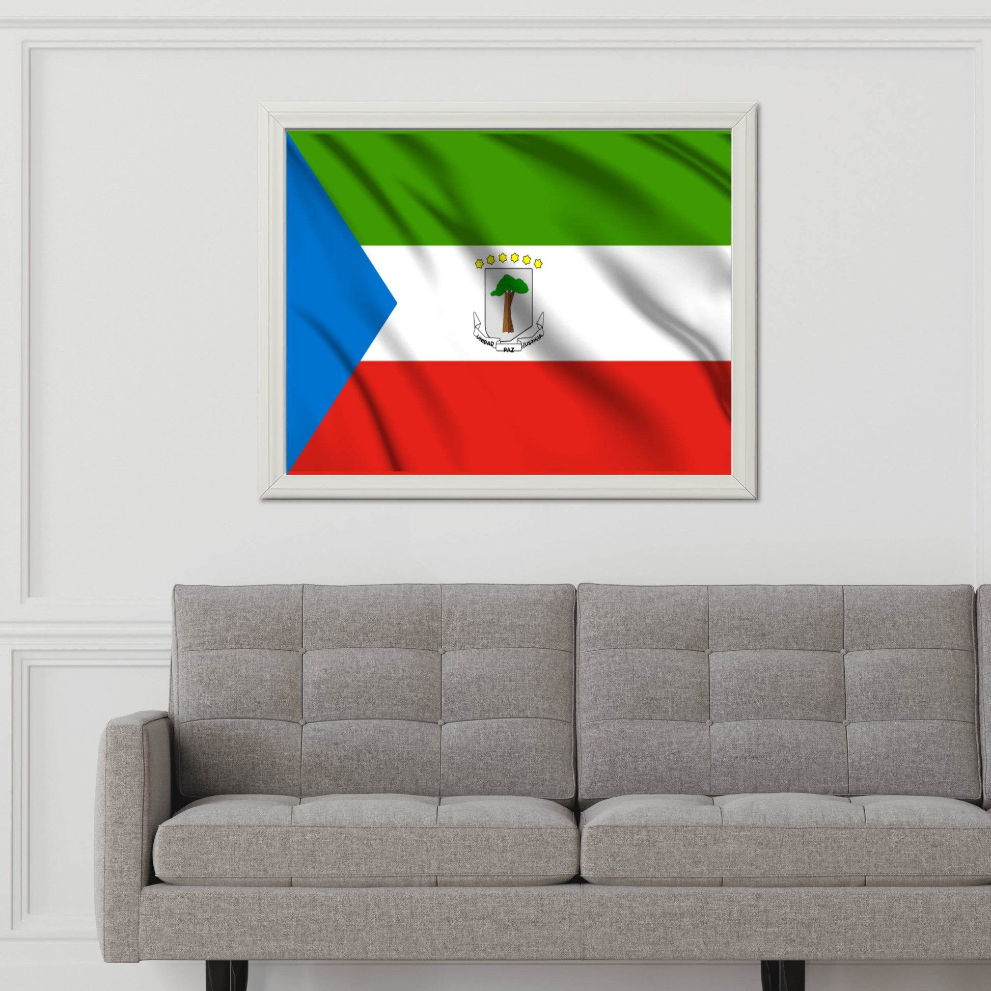 Equatorial Guinea National Flag Wall Art - beink online art store