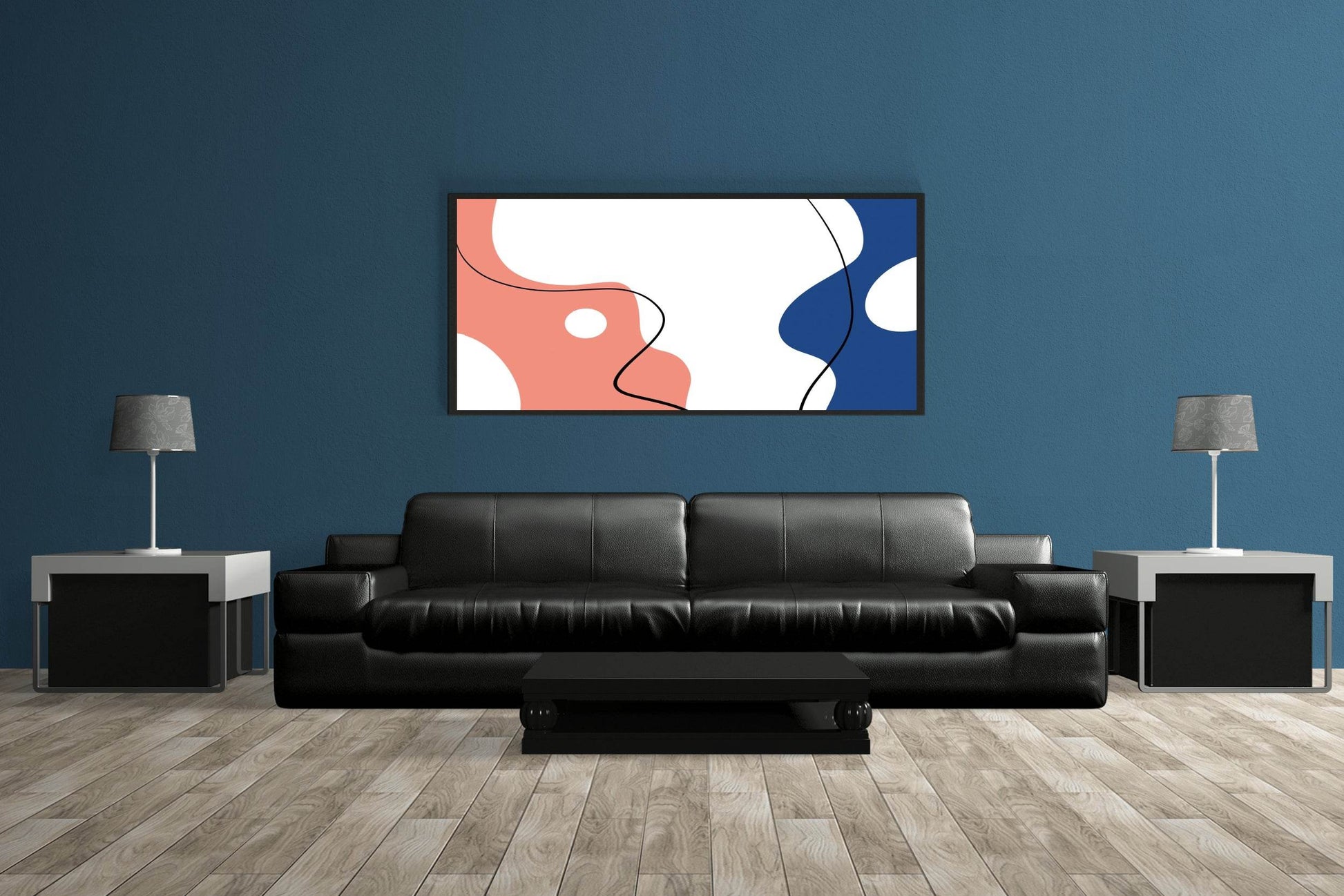 Handmade Opposite Faces Abstract Wall Art - beink online art store