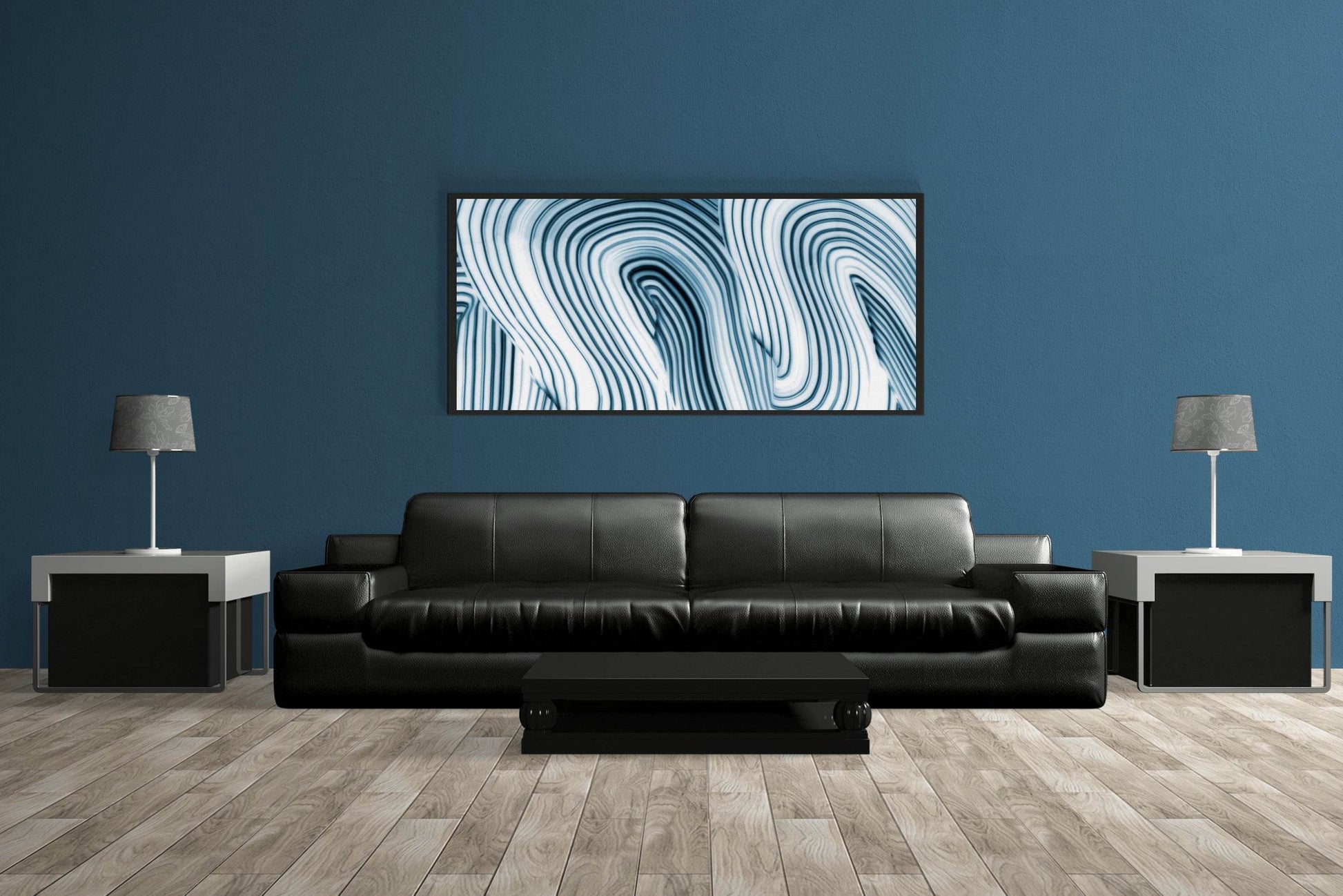 Swirl Lines Abstract Wall Art - beink online art store