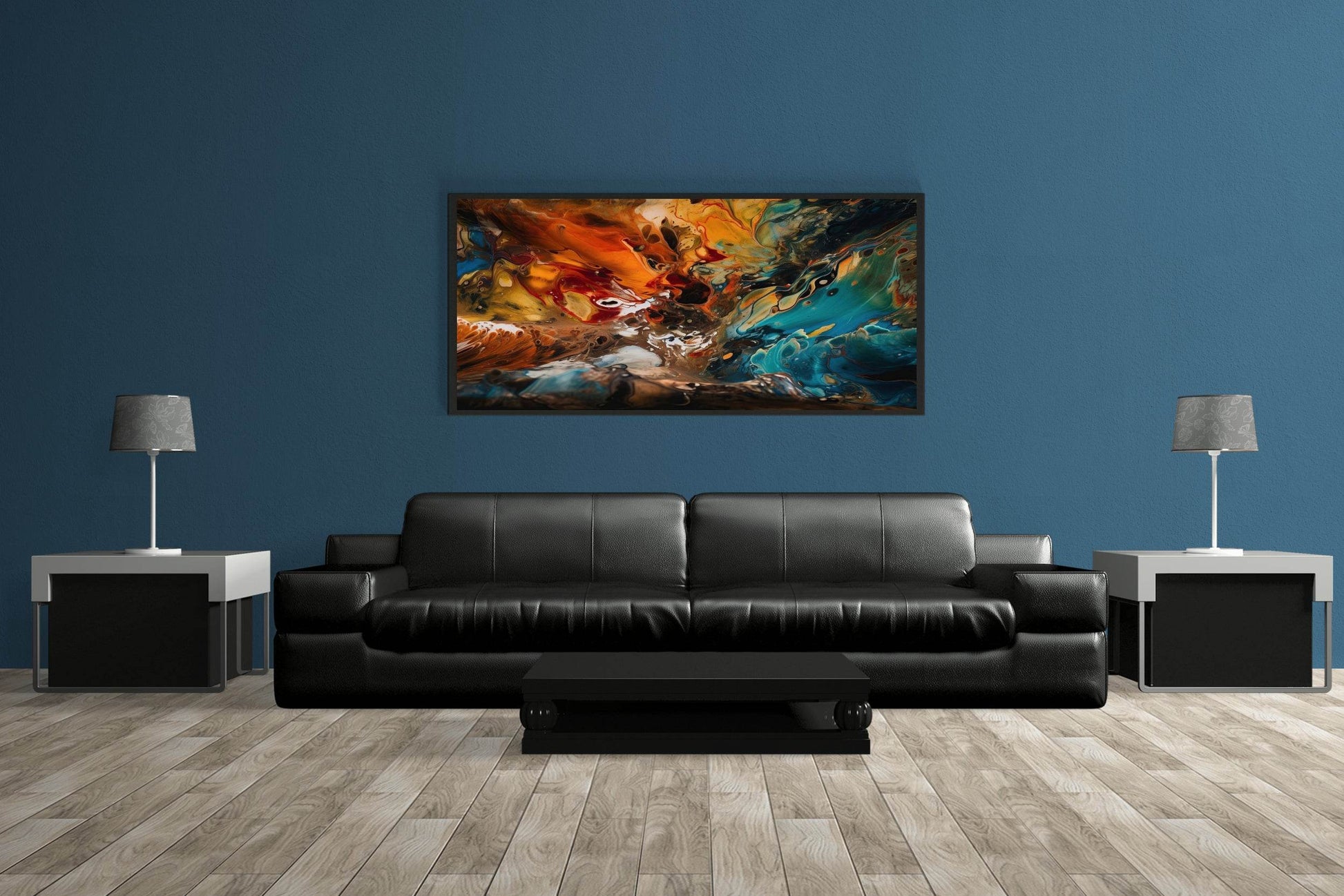Creative Oil Paint Brush Stroke Wall Art - beink online art store
