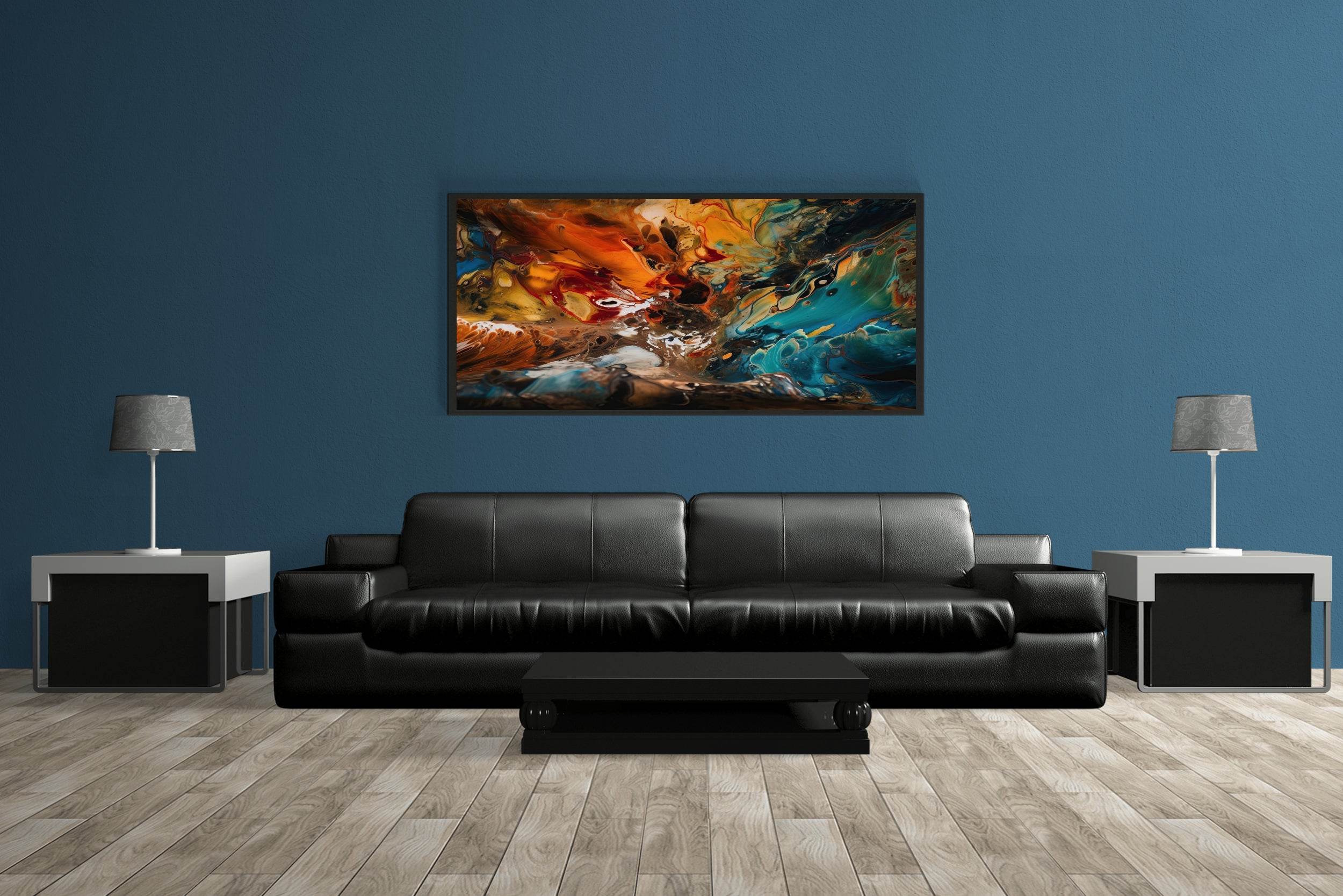 Creative Oil Paint Brush Stroke Wall Art - beink online art store