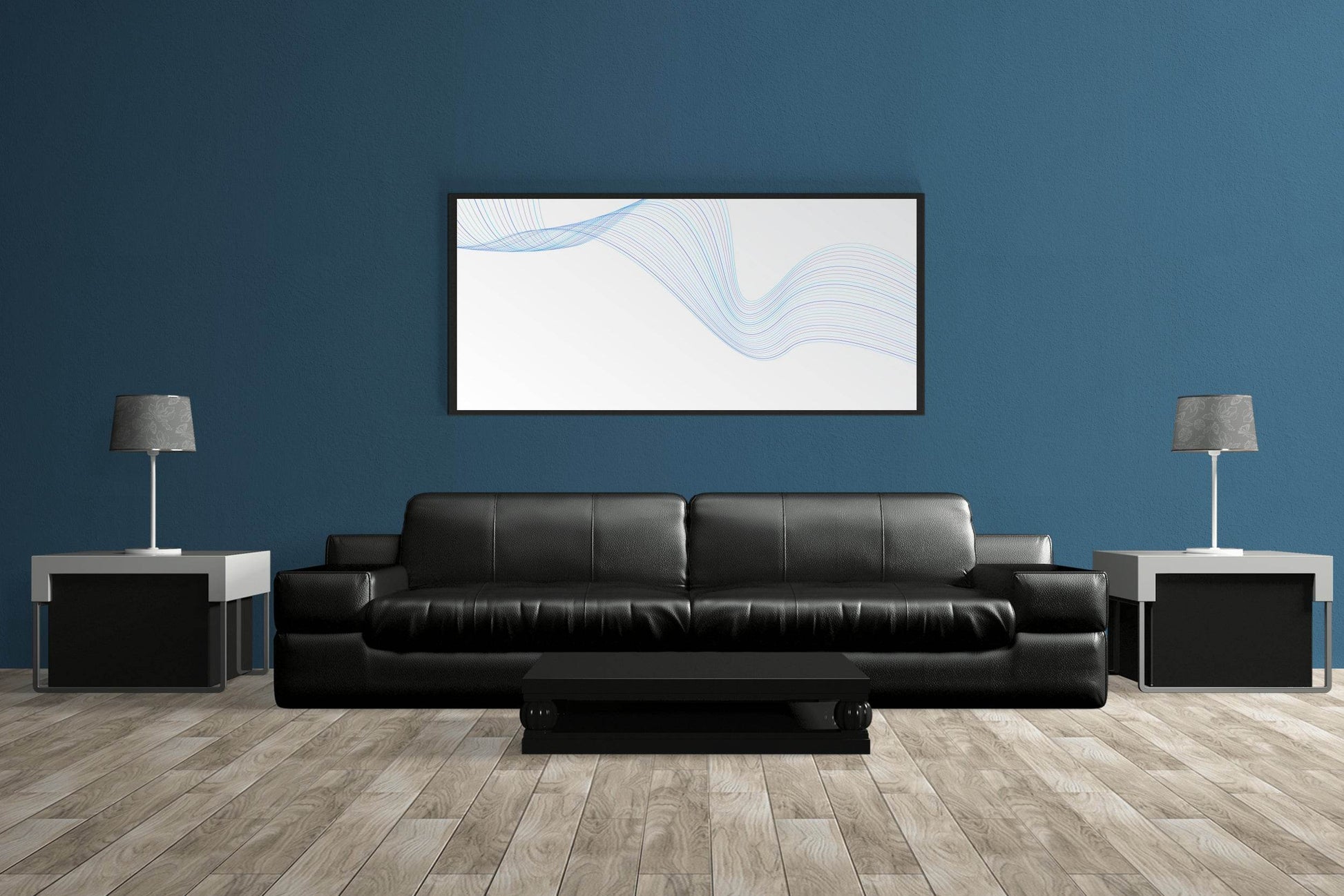 Technology Waves Abstract Wall Art - beink online art store
