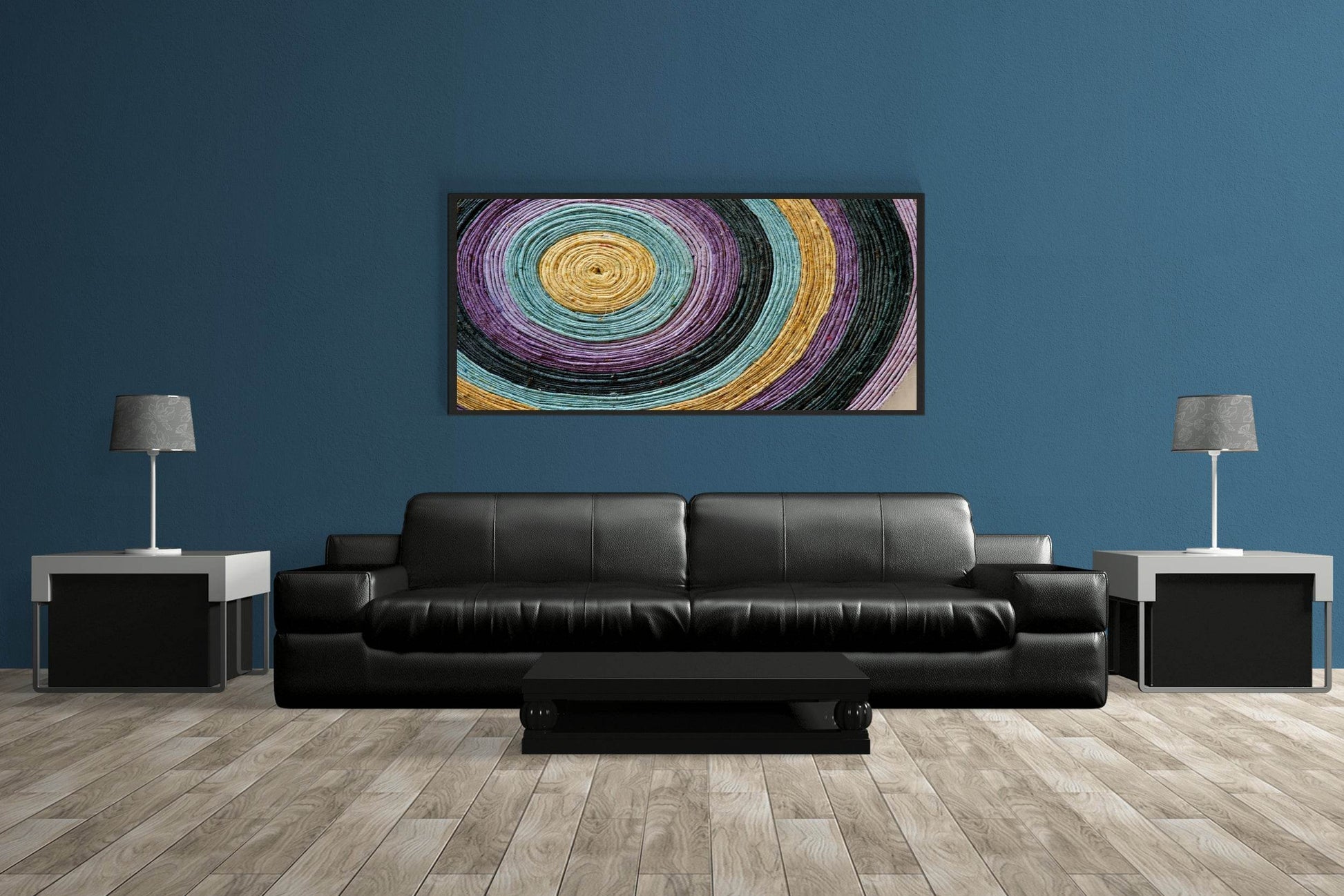 Multicolor Ropes Painting Abstract Wall Art - beink online art store