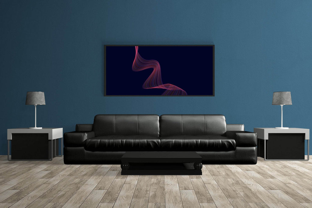 Technology Line Wave Abstract Wall Art - beink online art store