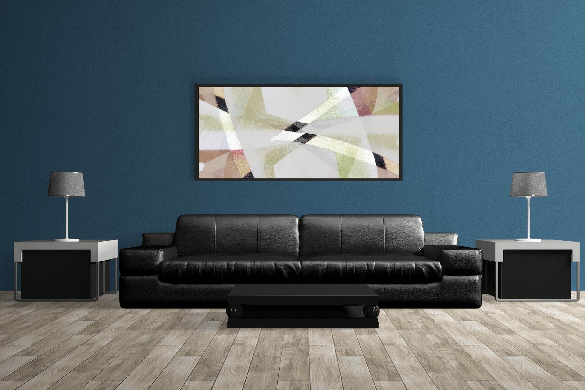 Geometric Patchwork Abstract Wall Art - beink online art store