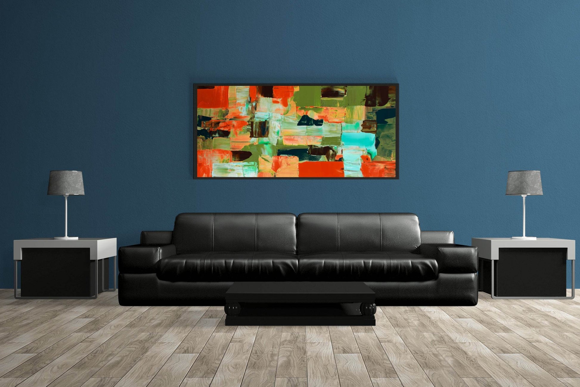Brazil Image Brush Stroke Abstract Wall Art - beink online art store