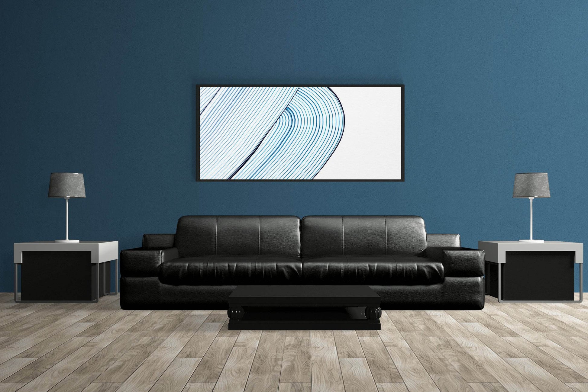 Cool Blue Texture Background Abstract Wall Art - beink online art store