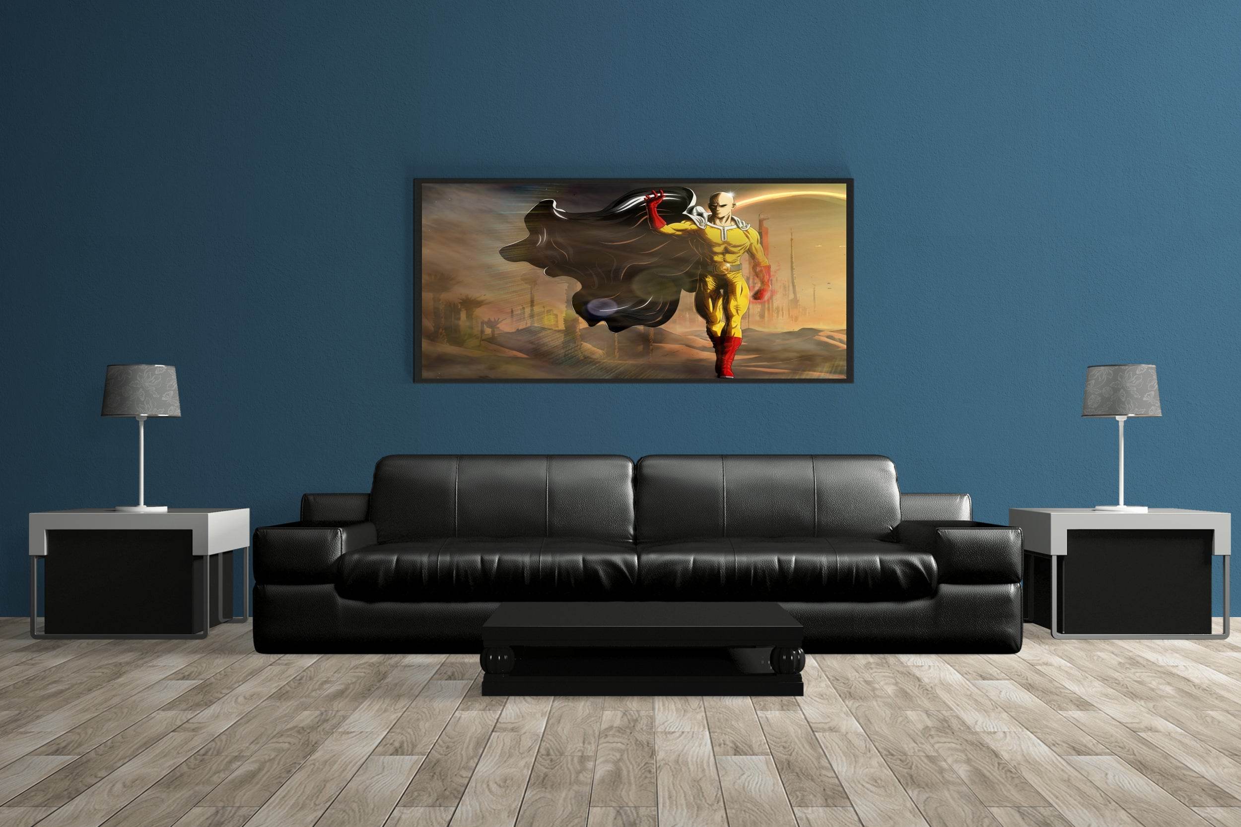 Saitama One Punch Man Anime Wall Art - beink online art store