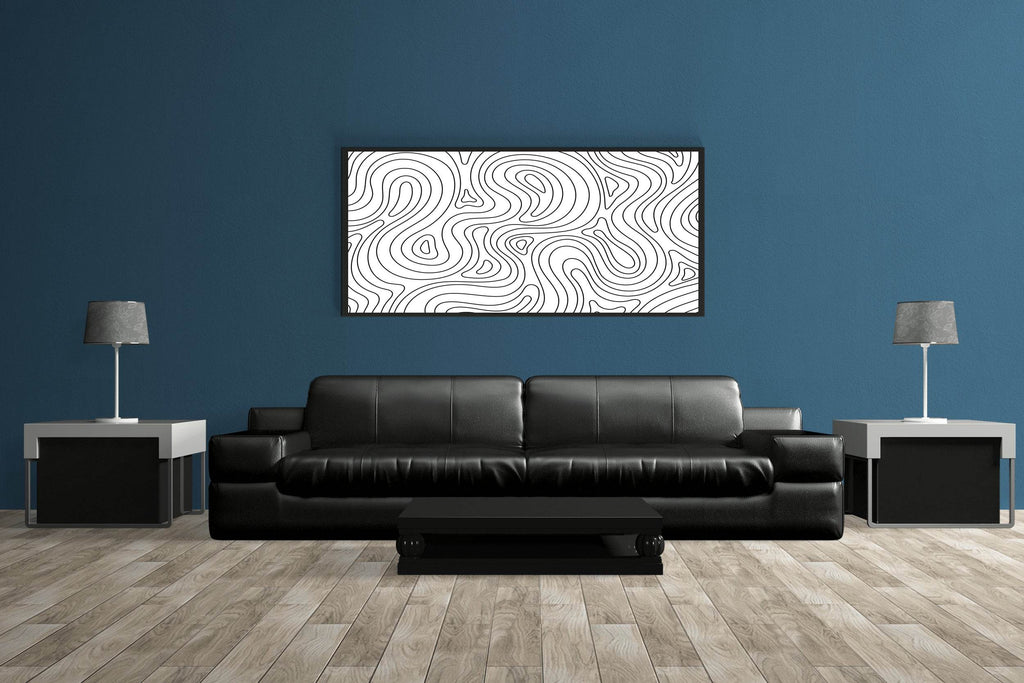 Random Lines Abstrat Wall Art - beink online art store