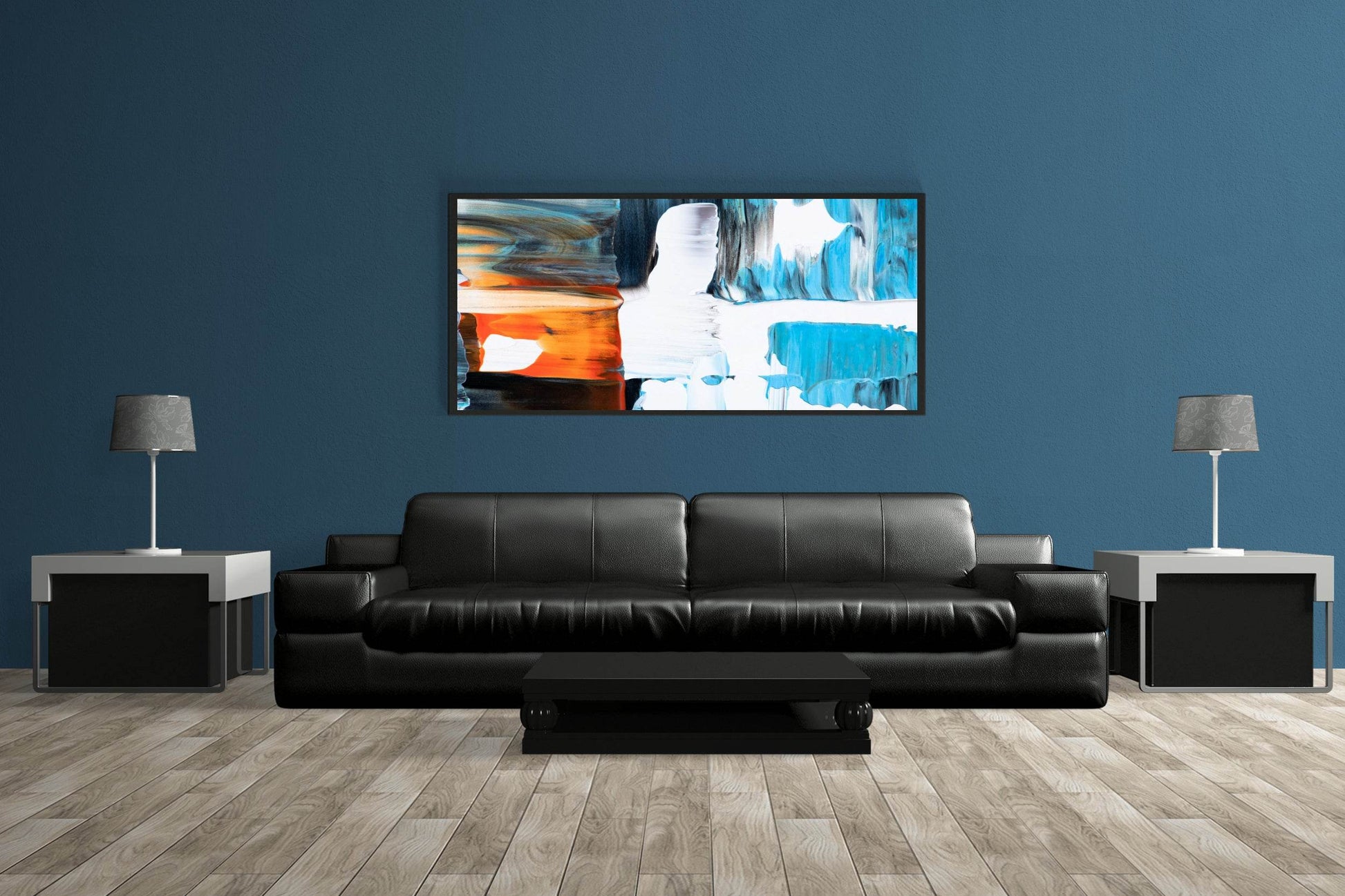 Mixed Acrylic Paint Abstract Wall Art - beink online art store