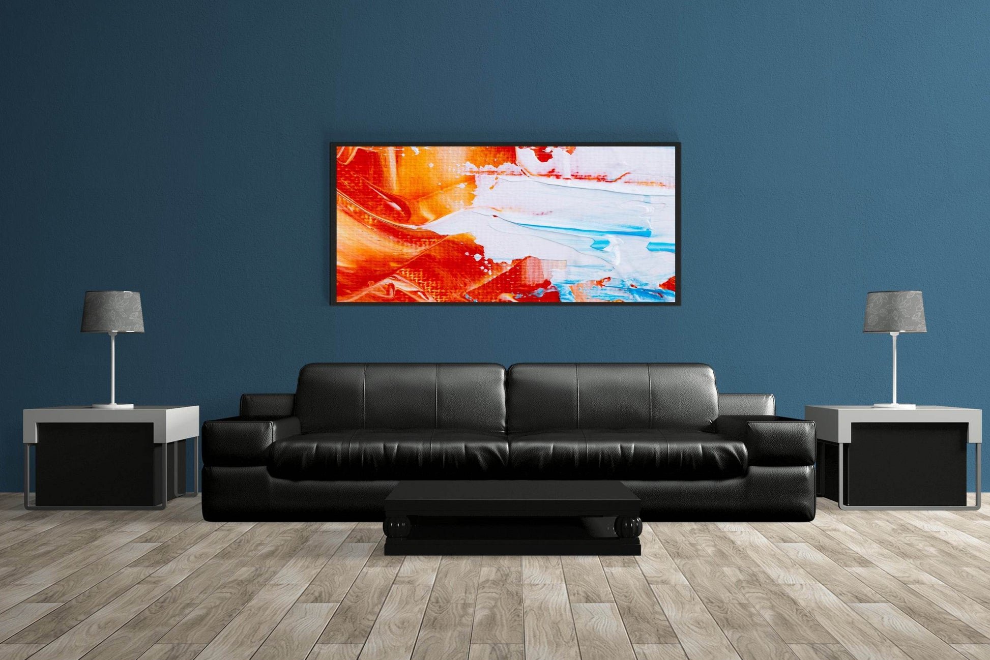 Paint Smudged Textured Abstract Wall Art - beink online art store