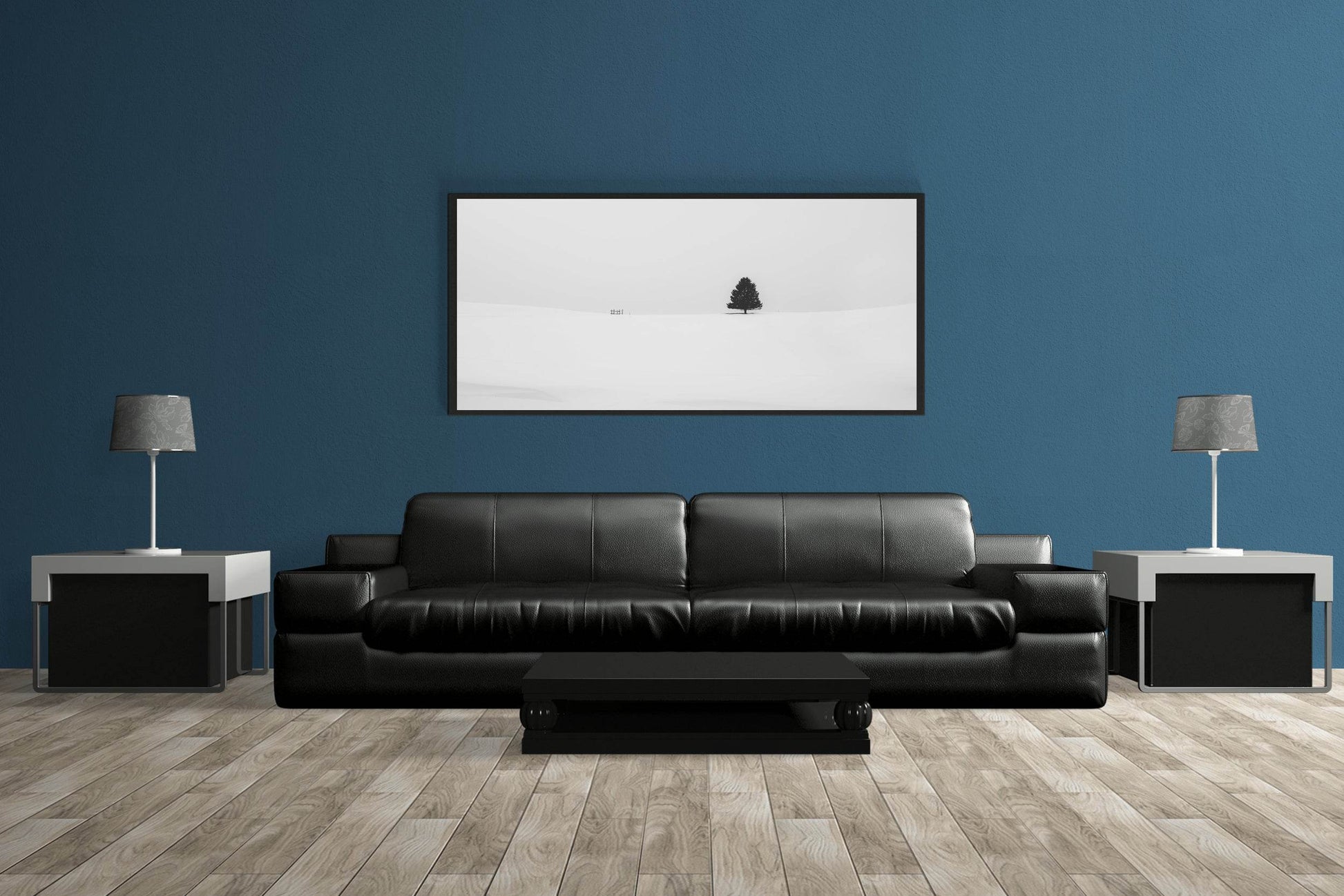 Pine Tree Black & White Wall Art - beink online art store