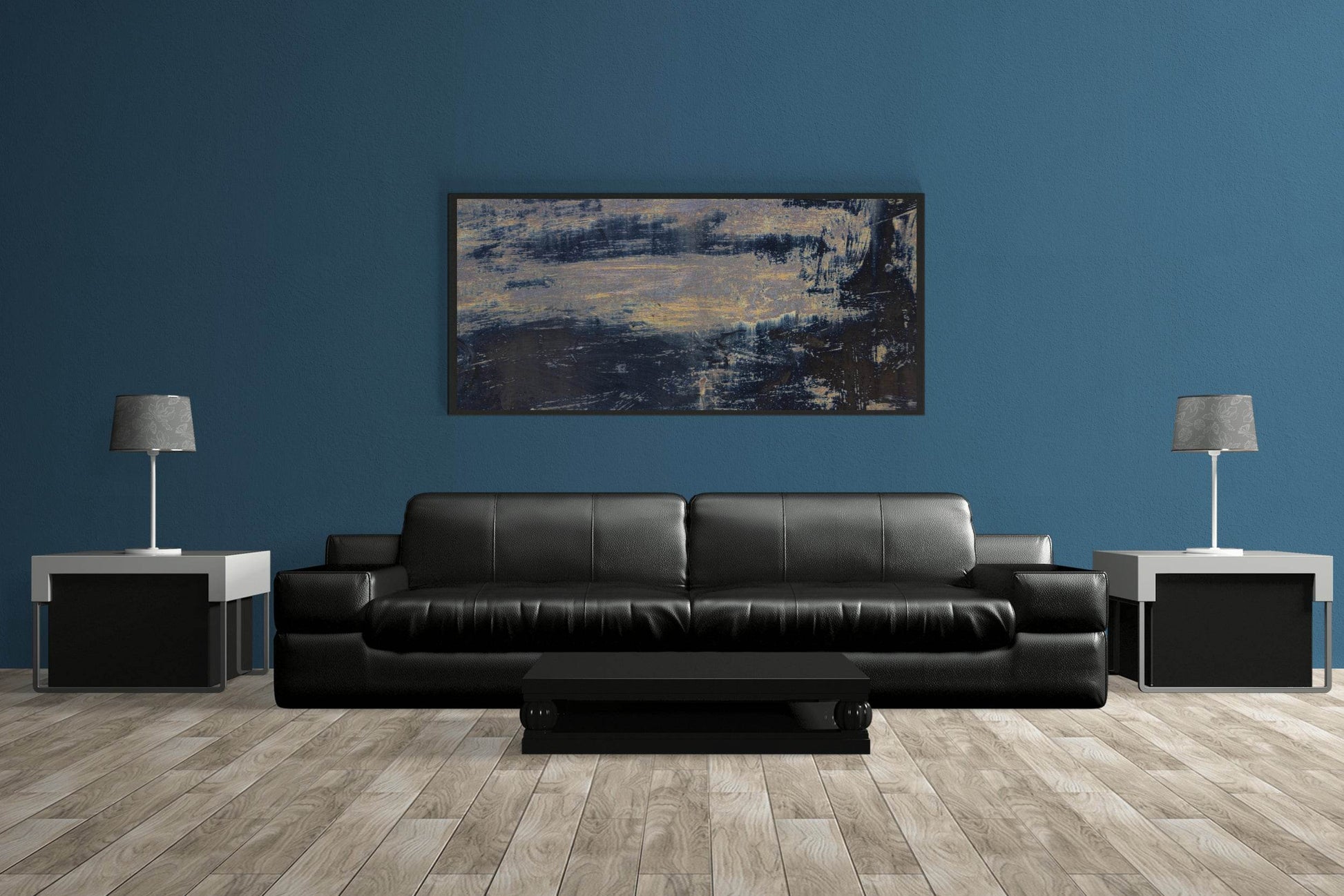 After Sunset on Brush Strokes Abstract Wall Art - beink online art store