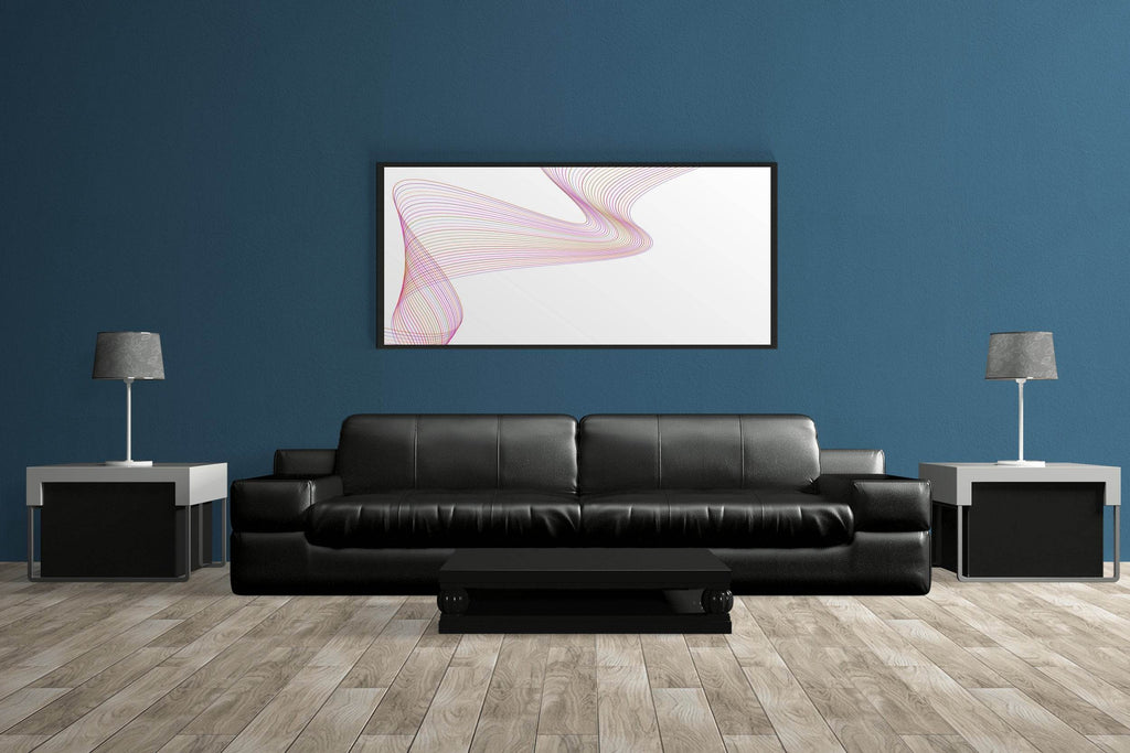 Technology Line Wave Abstract Wall Art - beink online art store