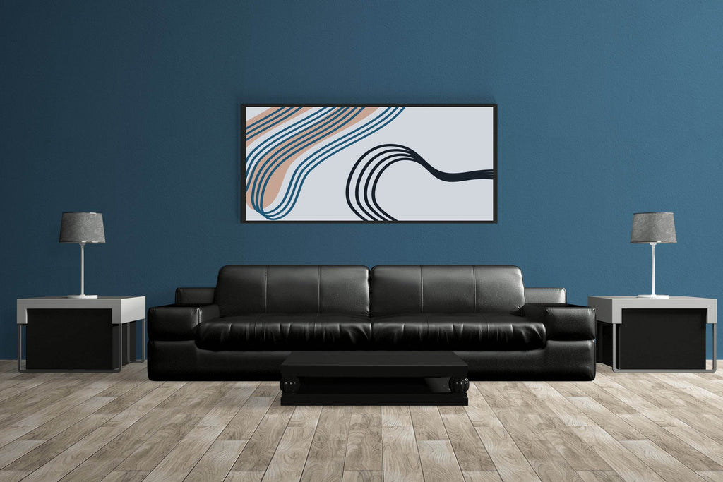 Handdrawn Irregular Lines Abstract Wall Art - beink online art store