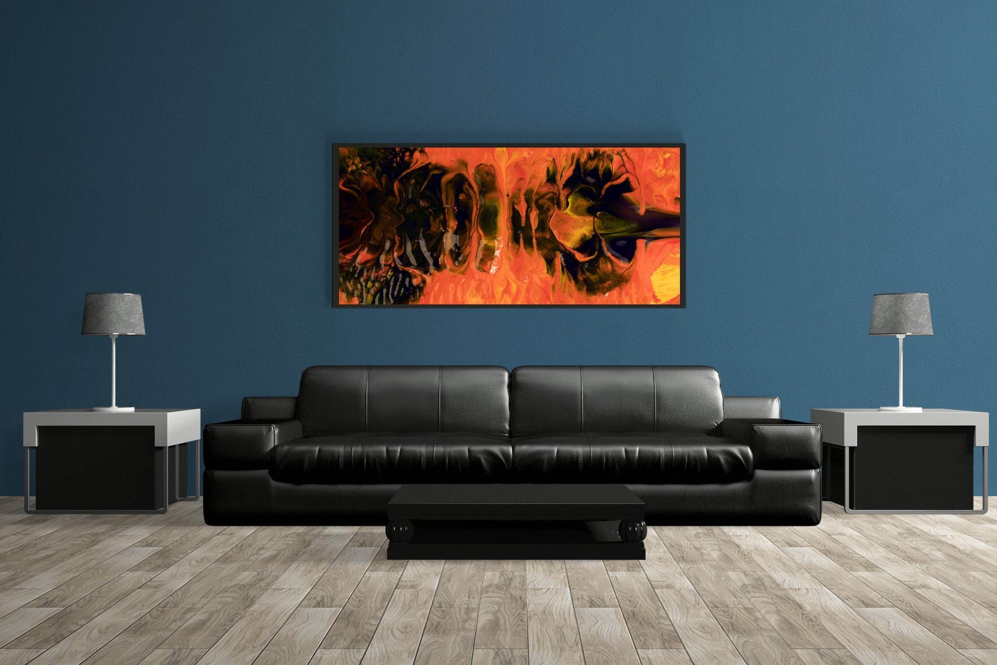 Fire Through Abstract Wall Art - beink online art store