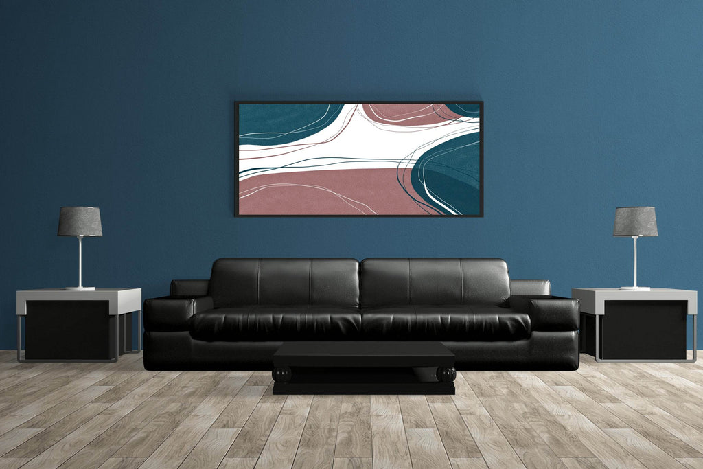 Colorful Wavy Background Abstract Wall Art - beink online art store