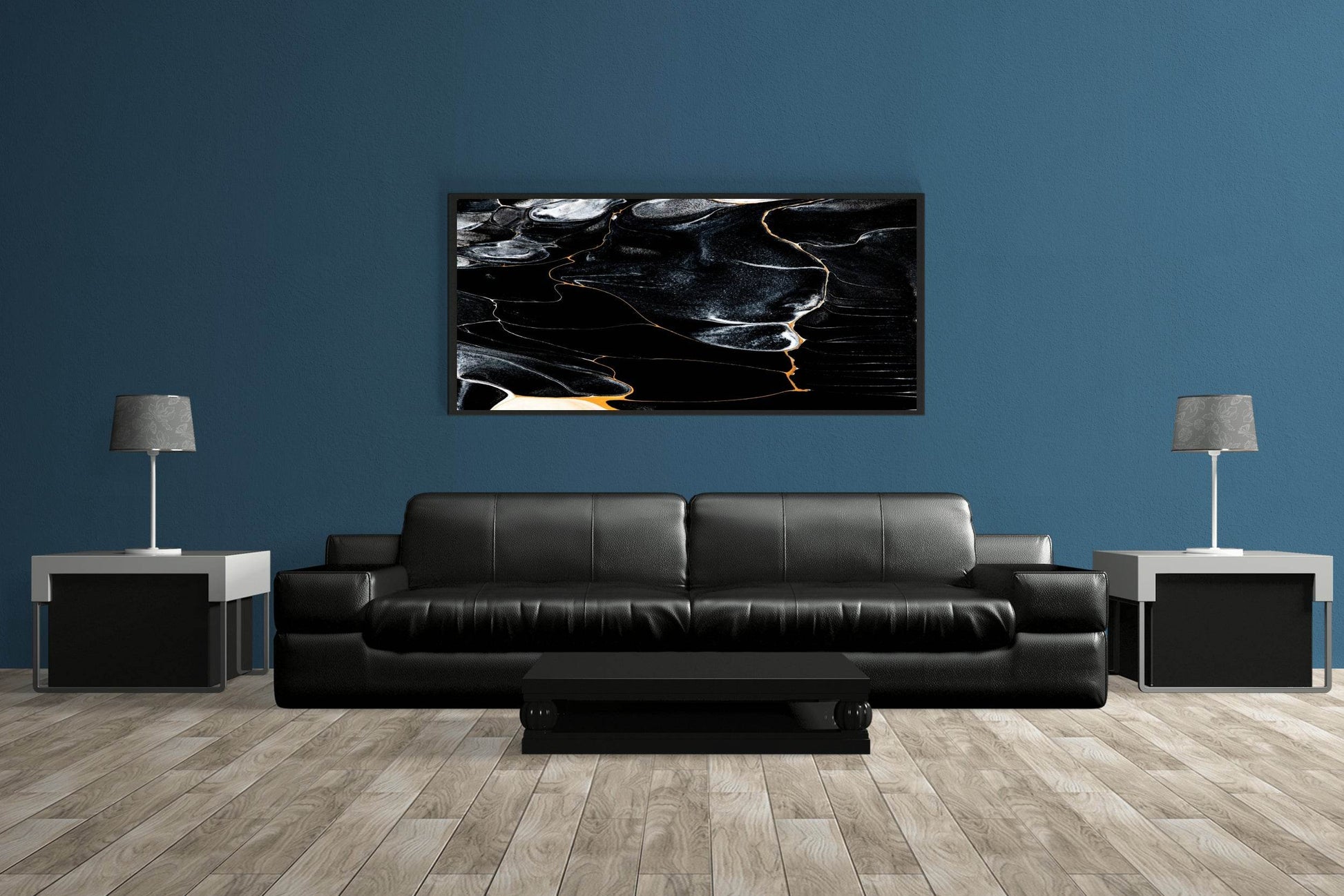 Black Granite Abstract Wall Art - beink online art store