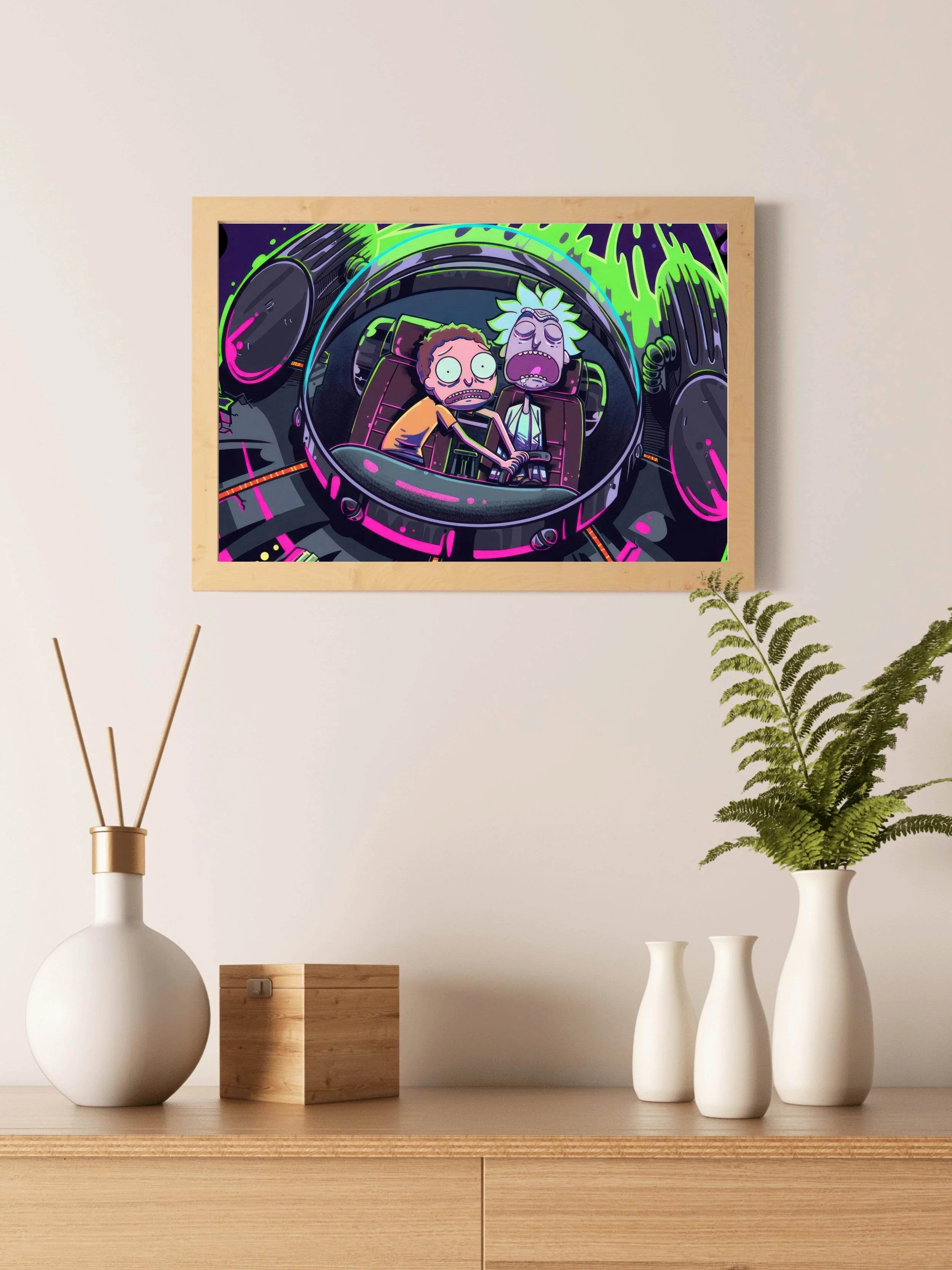 Rick and Morty Gaming Wall Art - beink online art store
