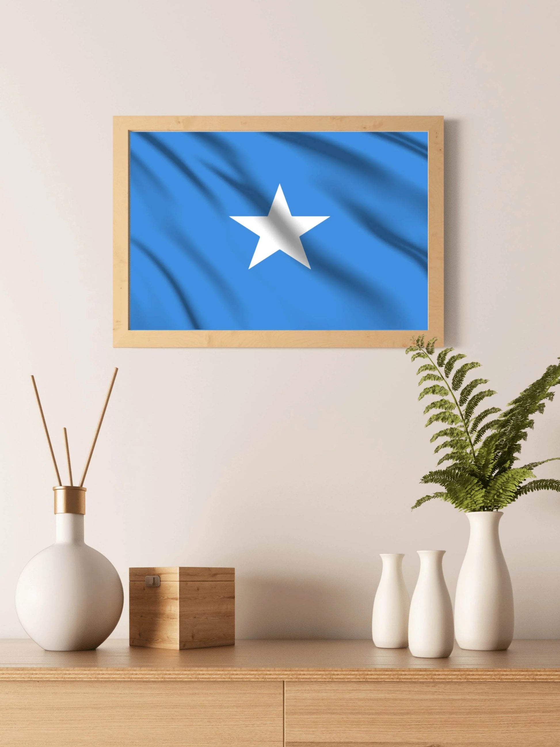 Somalia National Flag Wall Art - beink online art store