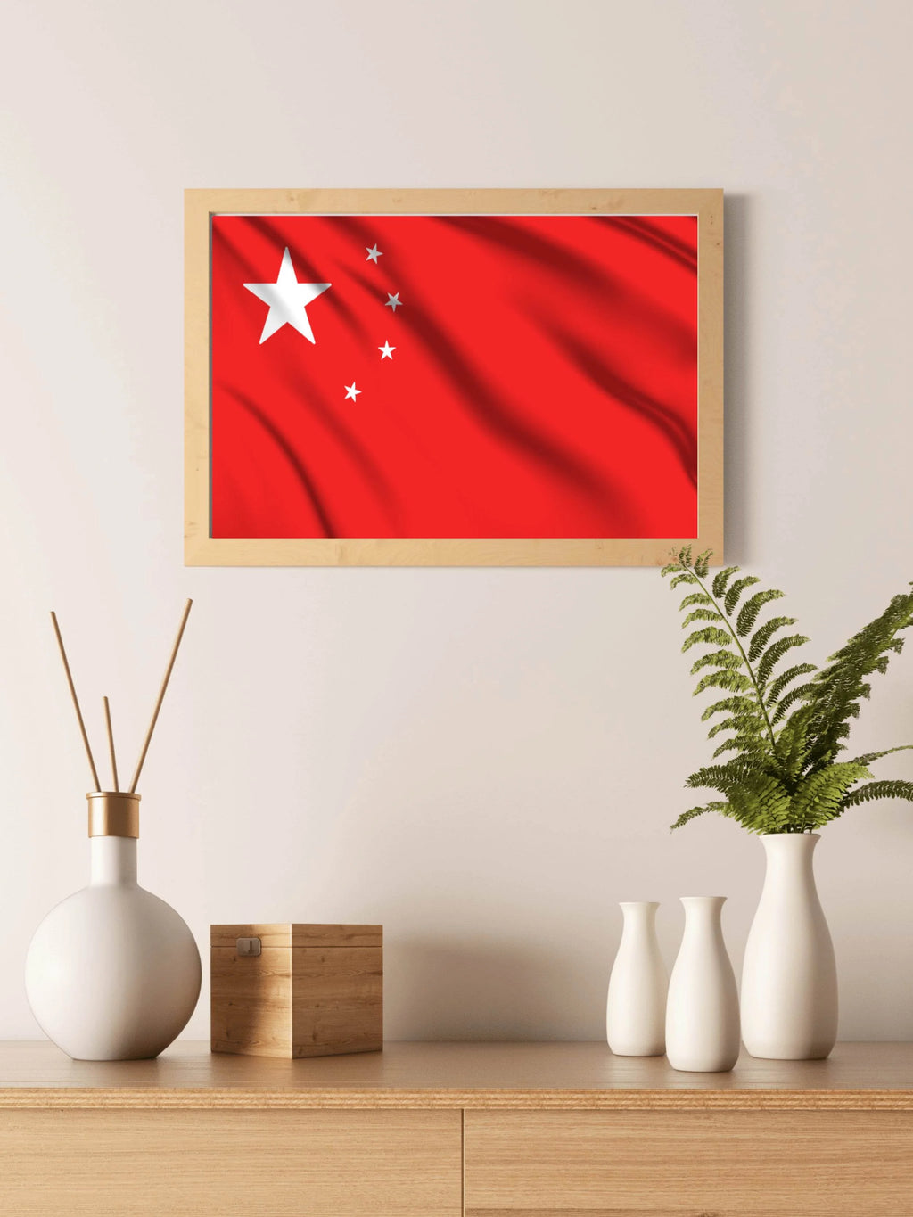China National Flag Wall Art - beink online art store